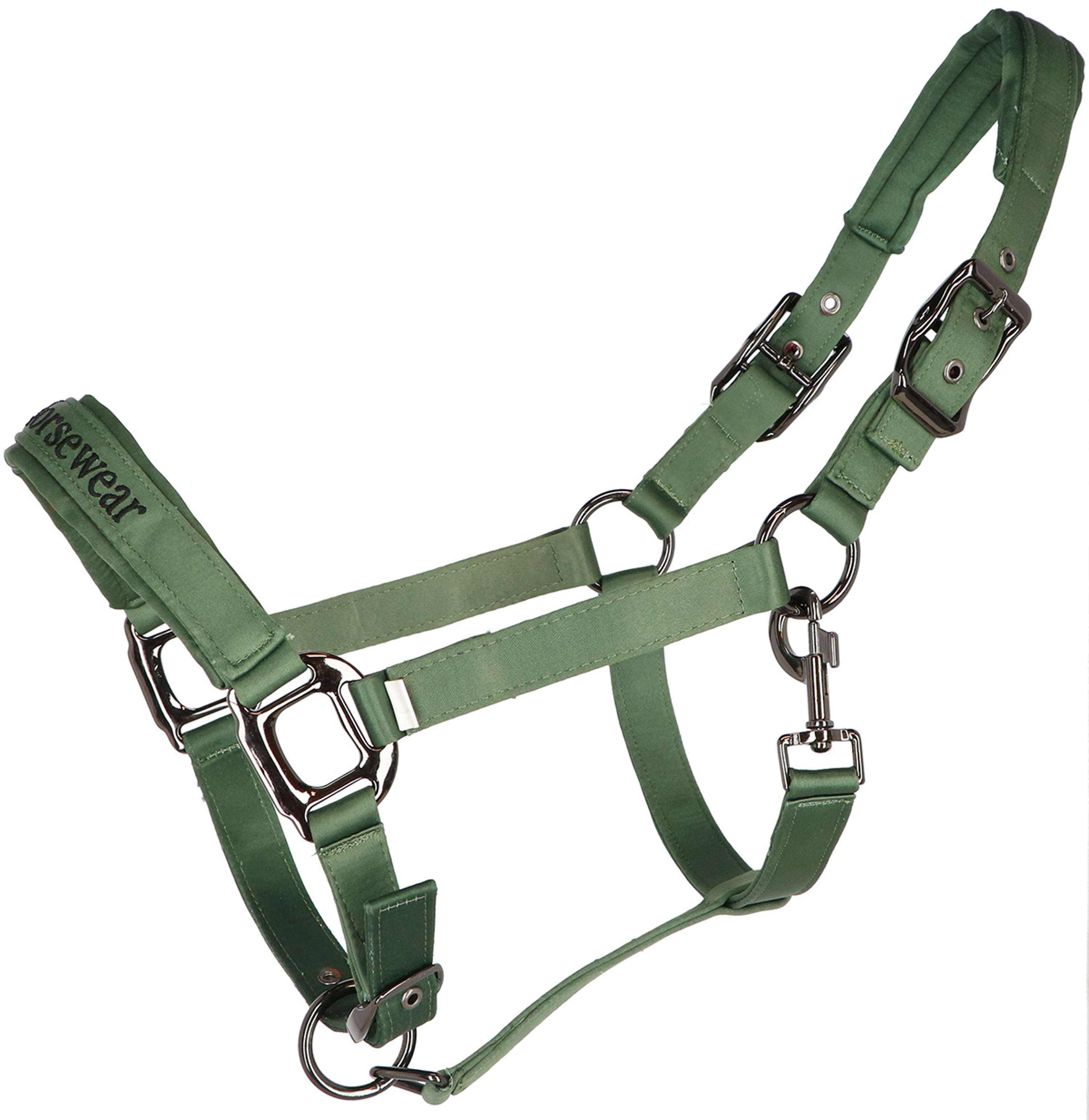 Velder Horsewear Premium Cabezada Satin Glow Olive Mist