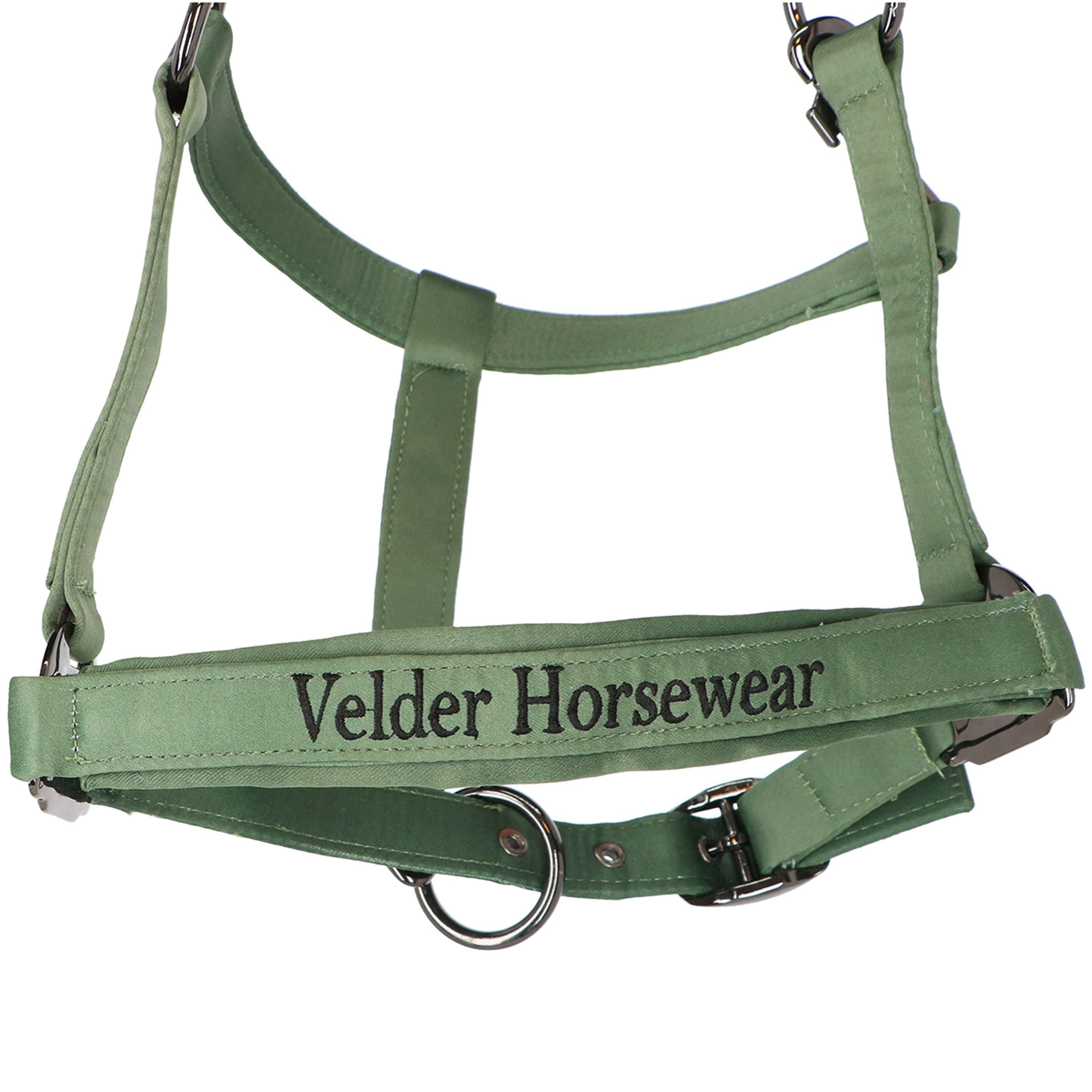 Velder Horsewear Premium Cabezada Satin Glow Olive Mist