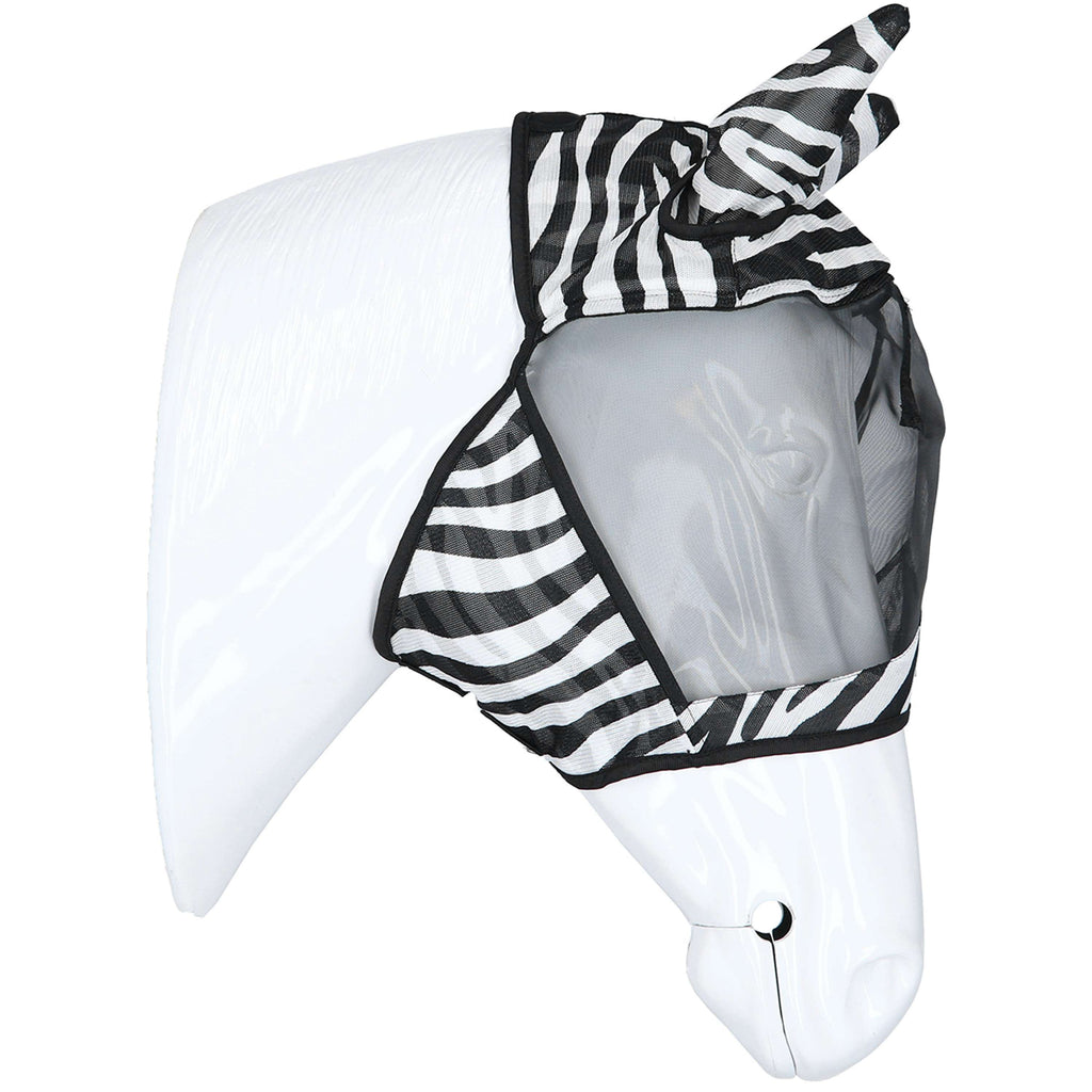 Velder Horsewear Essentials Máscara para Moscas Zebra con Orejas Negro/Blanco