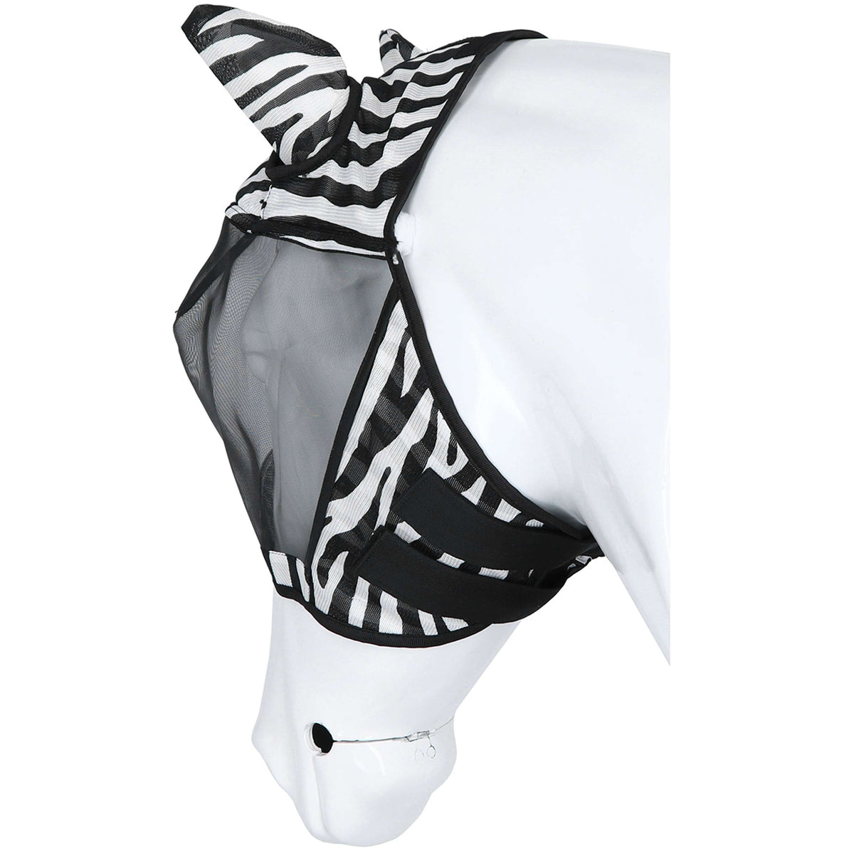 Velder Horsewear Essentials Máscara para Moscas Zebra con Orejas Negro/Blanco