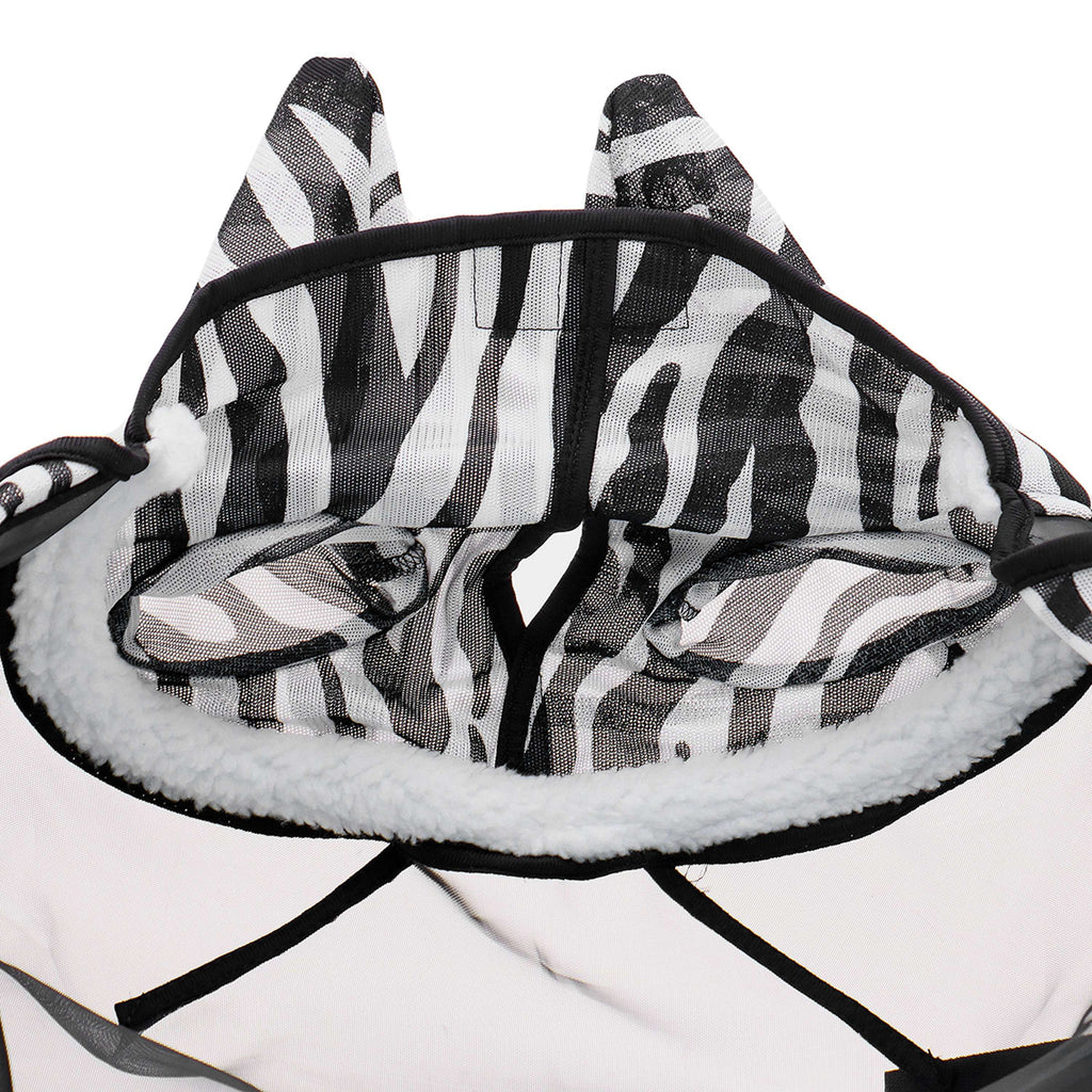 Velder Horsewear Essentials Máscara para Moscas Zebra con Orejas Negro/Blanco