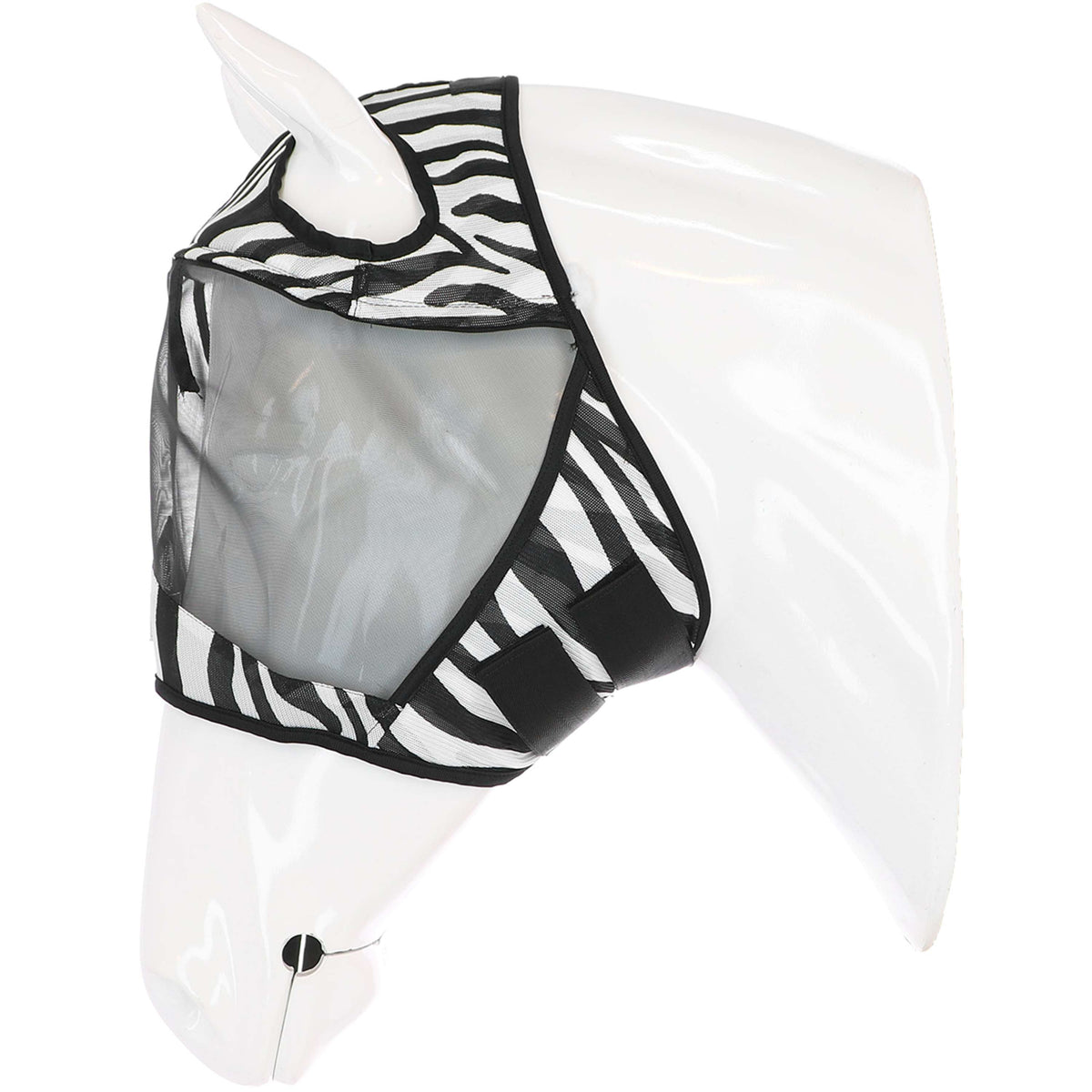 Velder Horsewear Essentials Máscara para Moscas Zebra Sin orejas Negro/Blanco