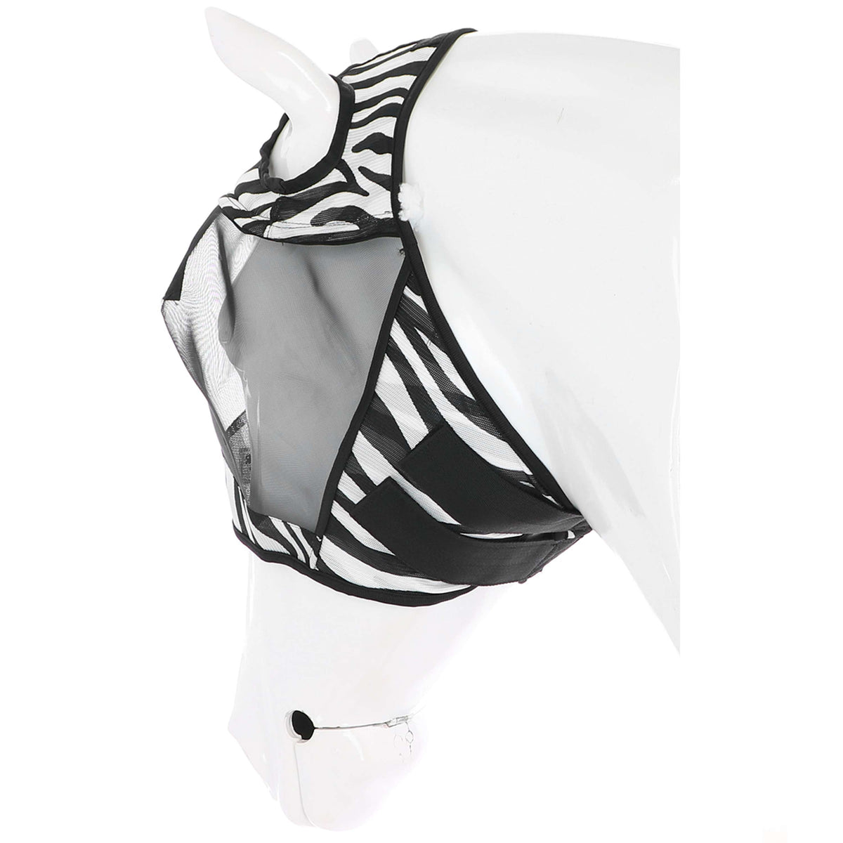 Velder Horsewear Essentials Máscara para Moscas Zebra Sin orejas Negro/Blanco