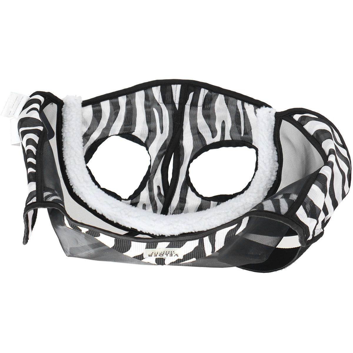 Velder Horsewear Essentials Máscara para Moscas Zebra Sin orejas Negro/Blanco