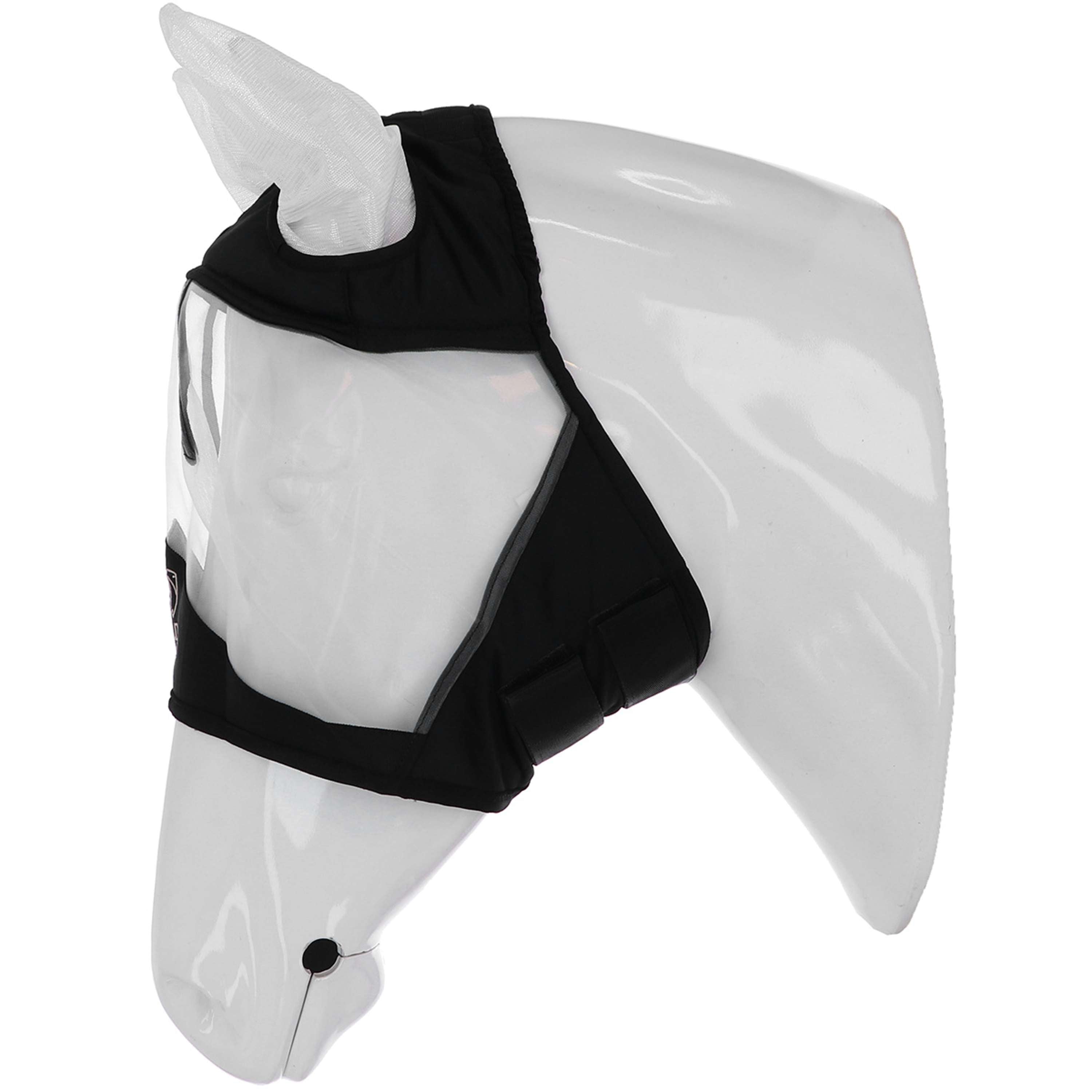 Velder Horsewear Premium Máscara para Moscas con Orejas Negro