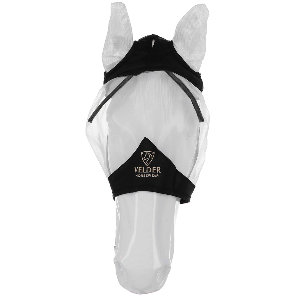 Velder Horsewear Premium Máscara para Moscas con Orejas Negro
