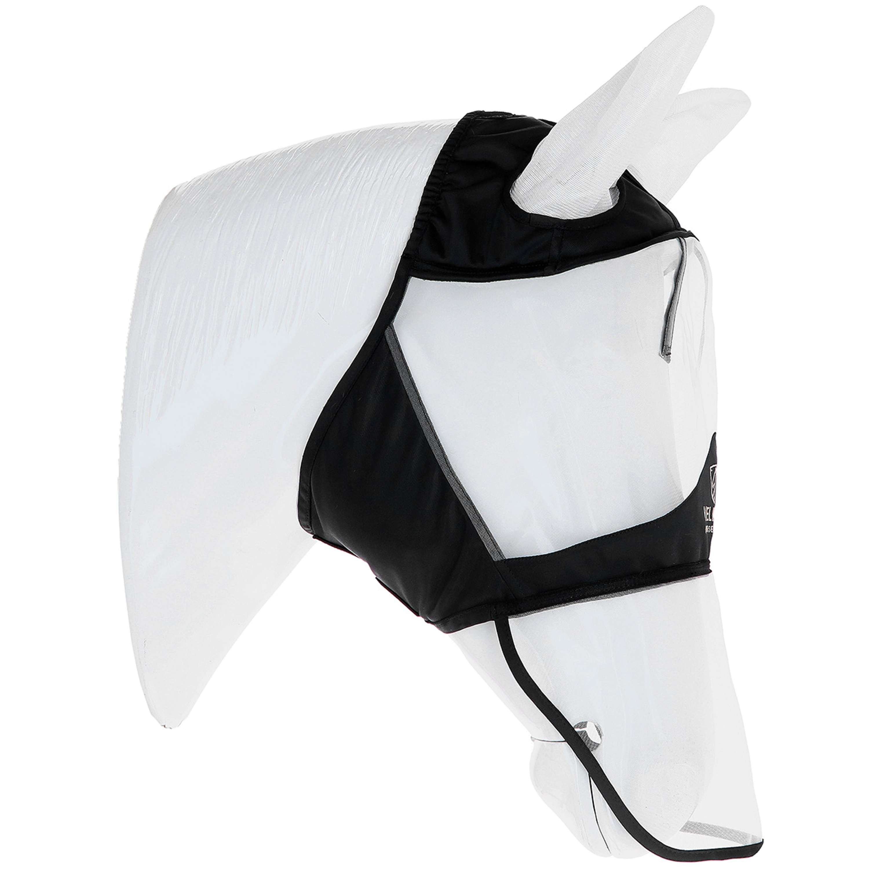 Velder Horsewear Premium Máscara para Moscas con Orejas y Nariz Negro