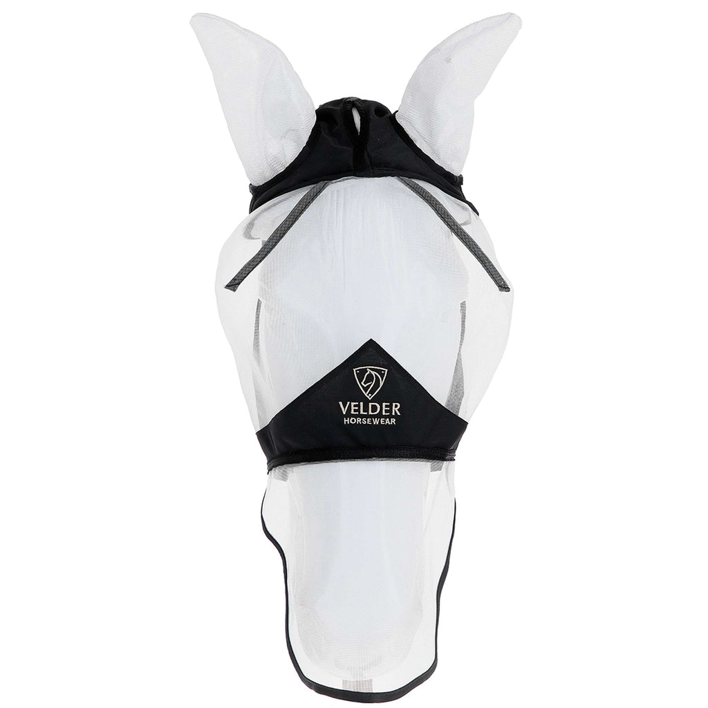 Velder Horsewear Premium Máscara para Moscas con Orejas y Nariz Negro