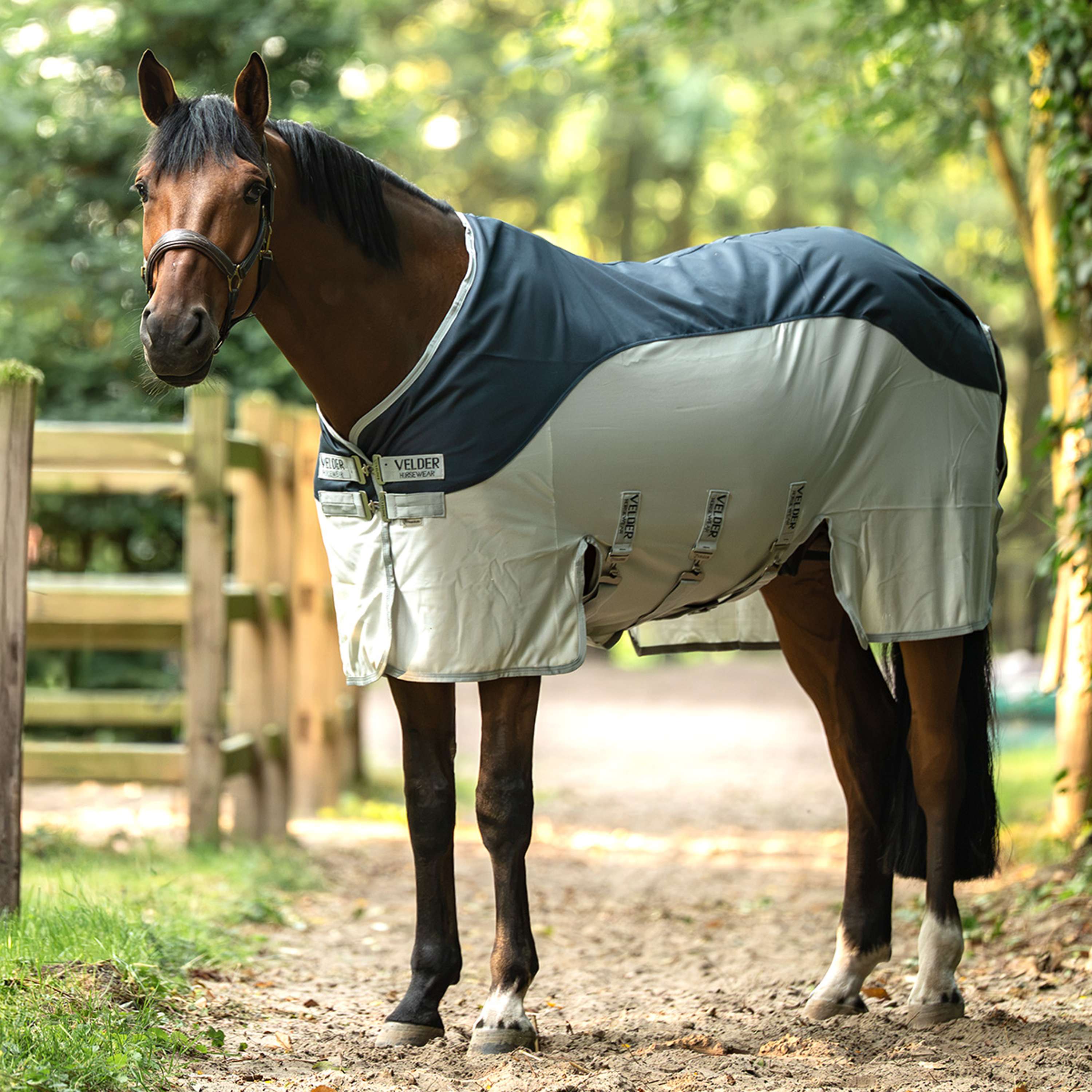 Velder Horsewear Premium Manta Antimoscas Rainless Summer Navy/Field Grey
