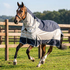 Velder Horsewear Premium Manta Antimoscas Rainless Fall Navy/Pearl Silver