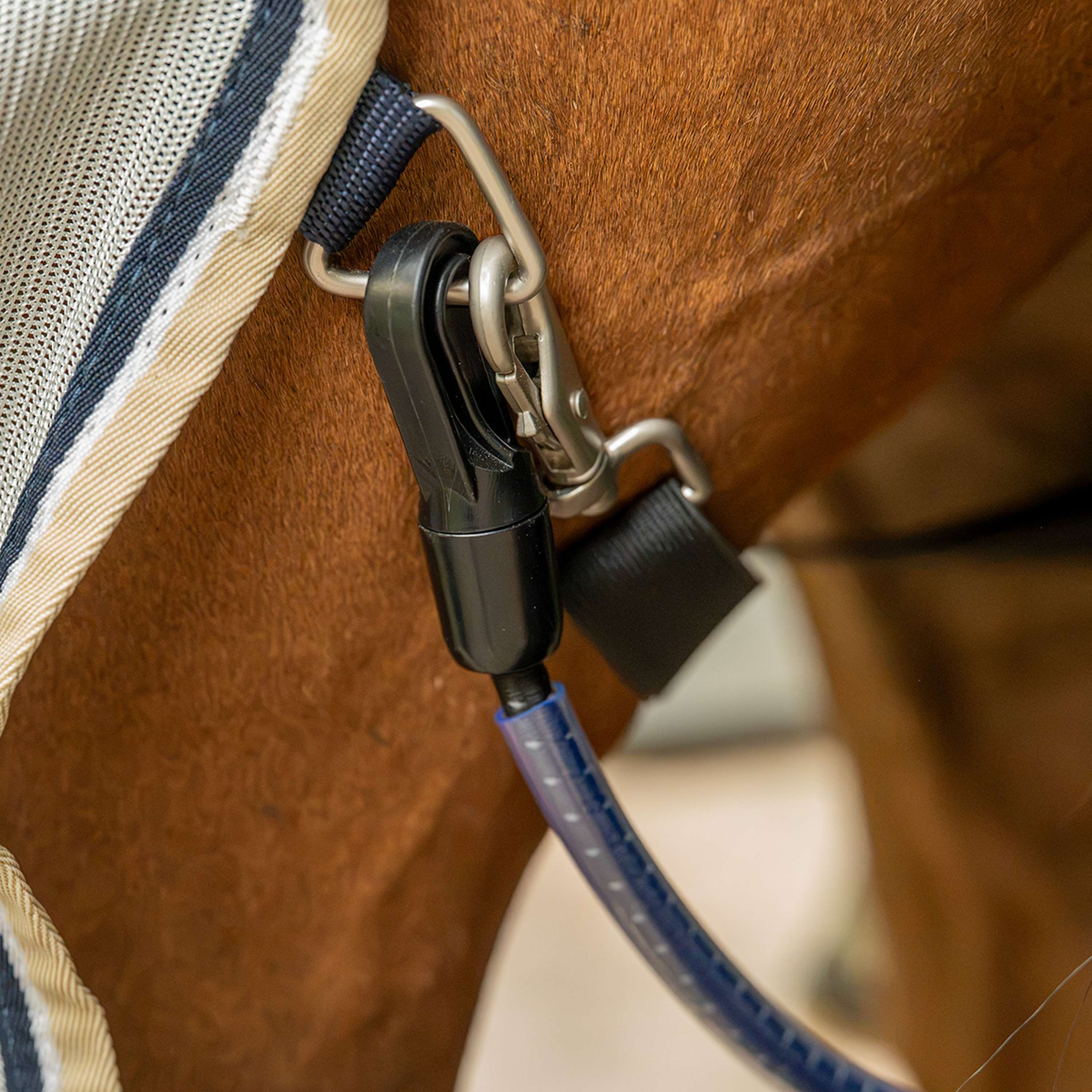 Velder Horsewear Premium Manta Antimoscas Waterproof-Top Navy/Pearl Silver