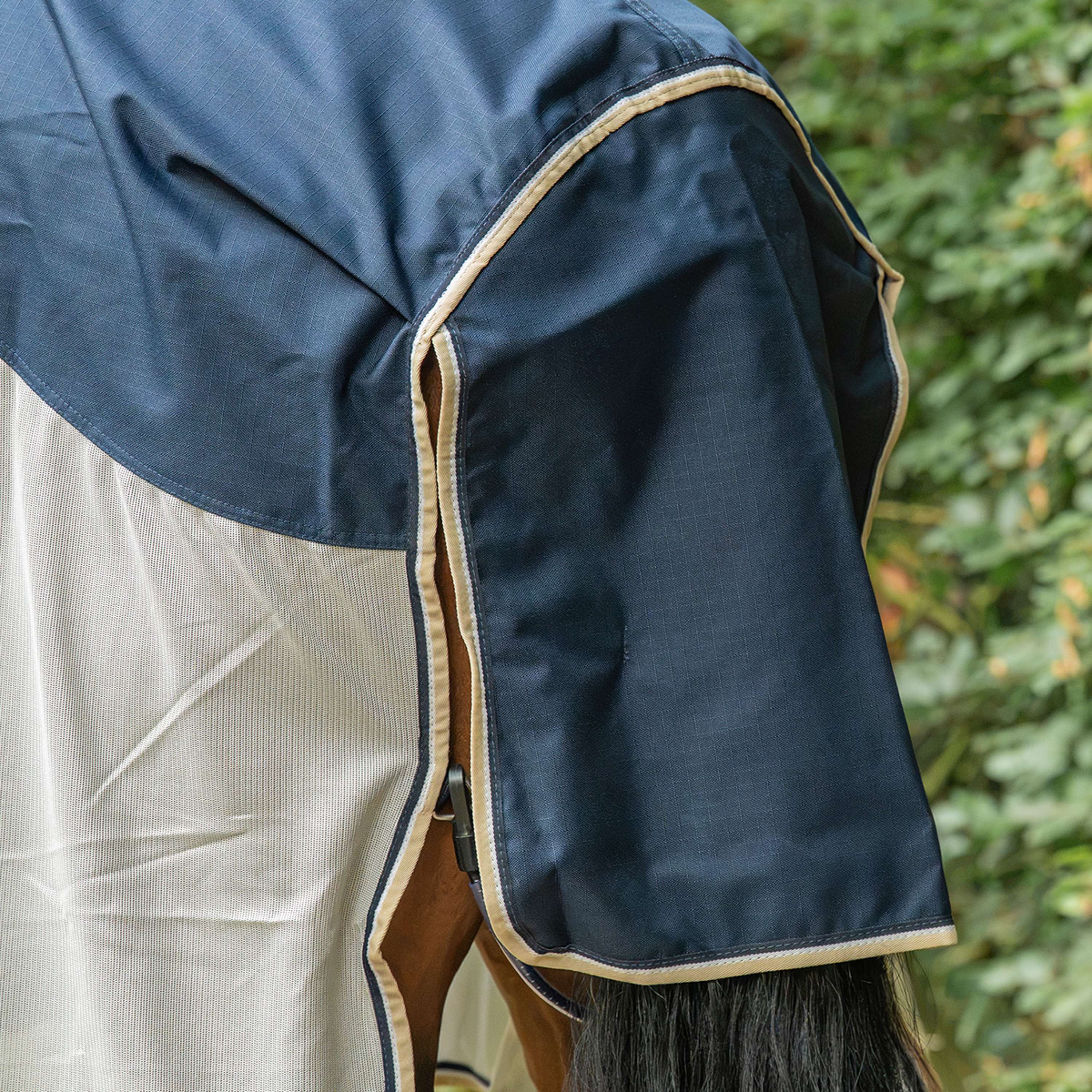 Velder Horsewear Premium Manta Antimoscas Waterproof-Top Navy/Pearl Silver
