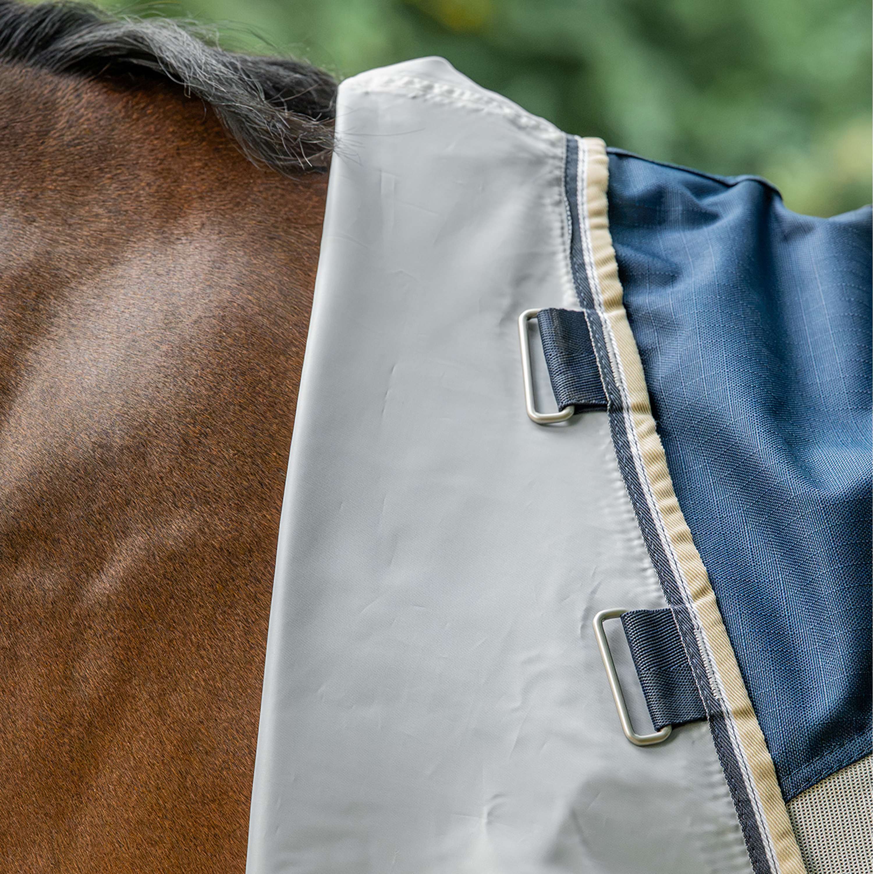 Velder Horsewear Premium Manta Antimoscas Waterproof-Top Navy/Pearl Silver