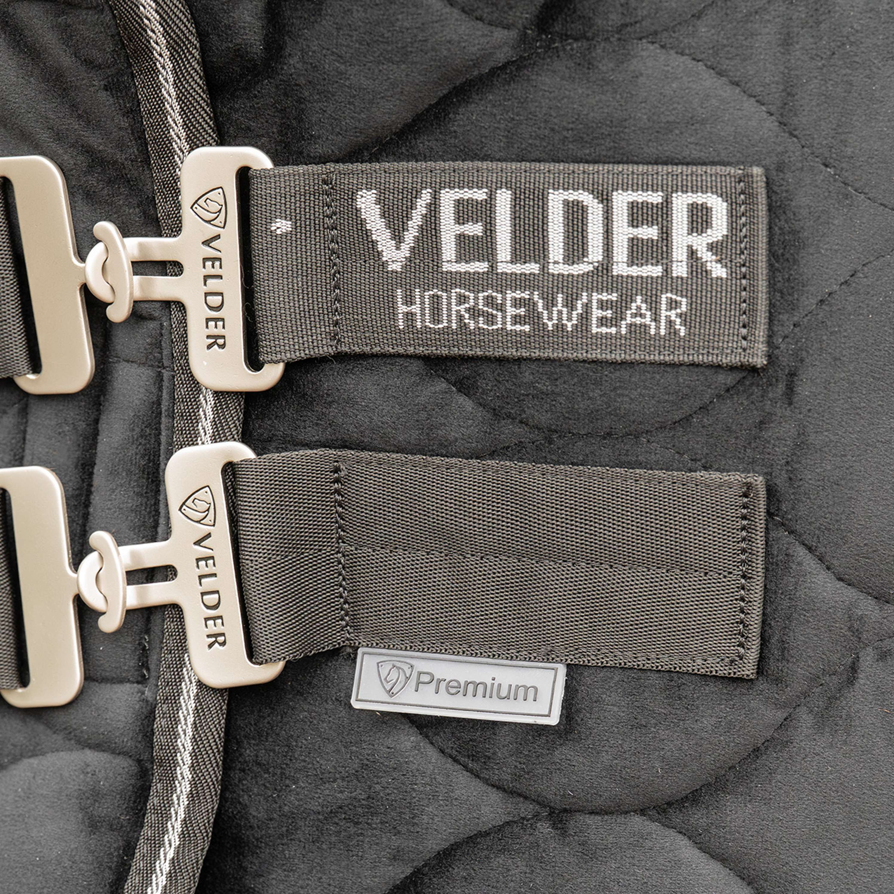 Velder Horsewear Premium Manta de exhibición Satin Glow Black Night