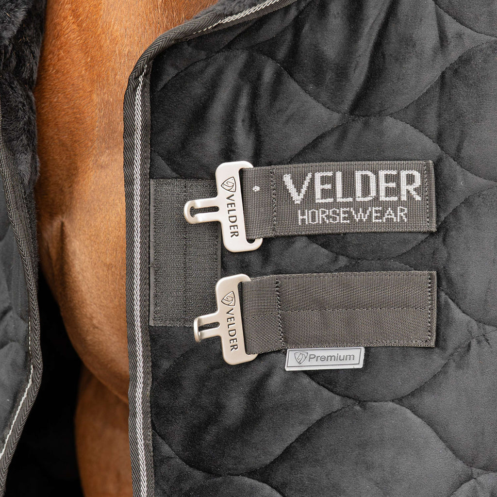 Velder Horsewear Premium Manta de exhibición Satin Glow Black Night