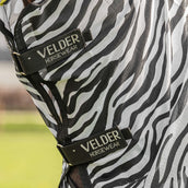 Velder Horsewear Manta Antimoscas con Cuello Zebra Negro/Blanco