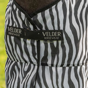 Velder Horsewear Manta Antimoscas con Cuello Zebra Negro/Blanco