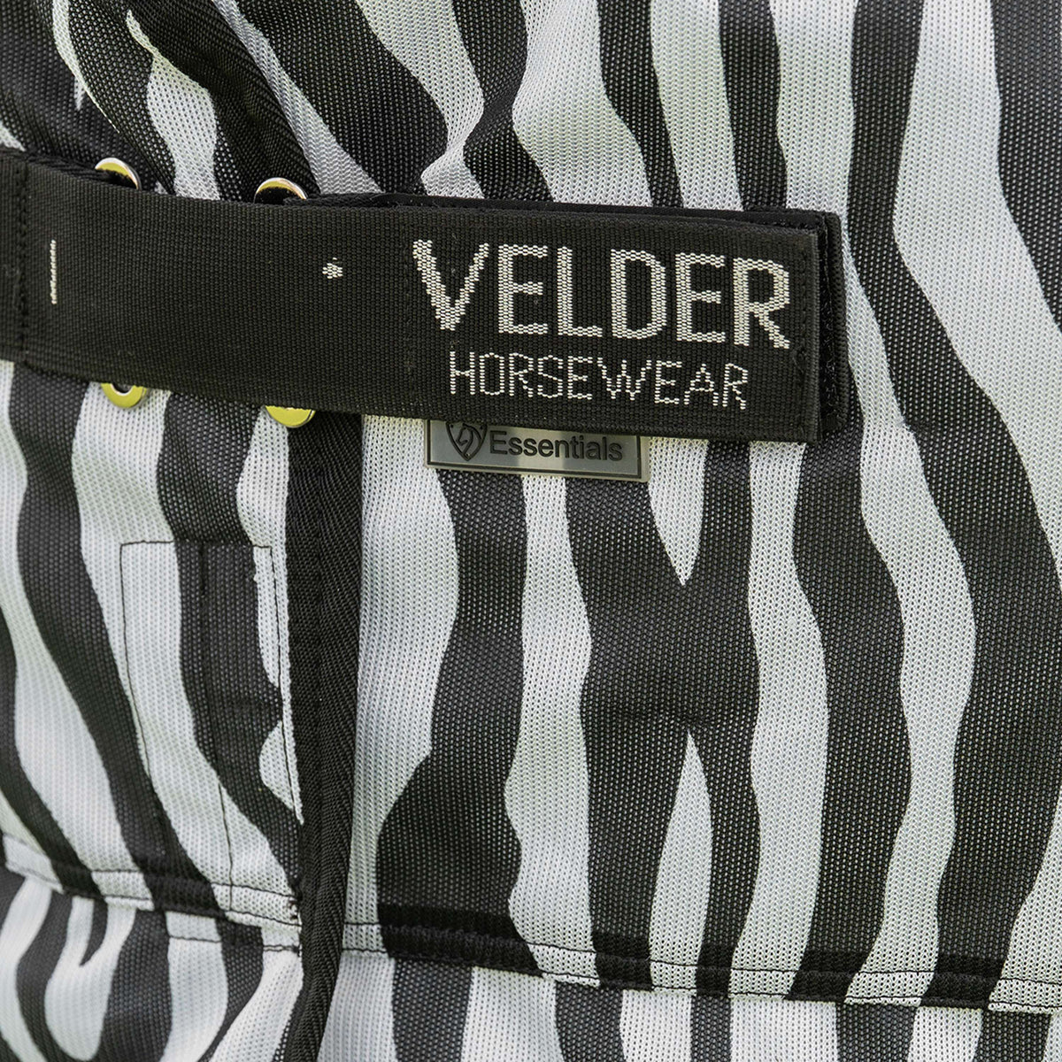 Velder Horsewear Manta Antimoscas con Cuello Zebra Negro/Blanco