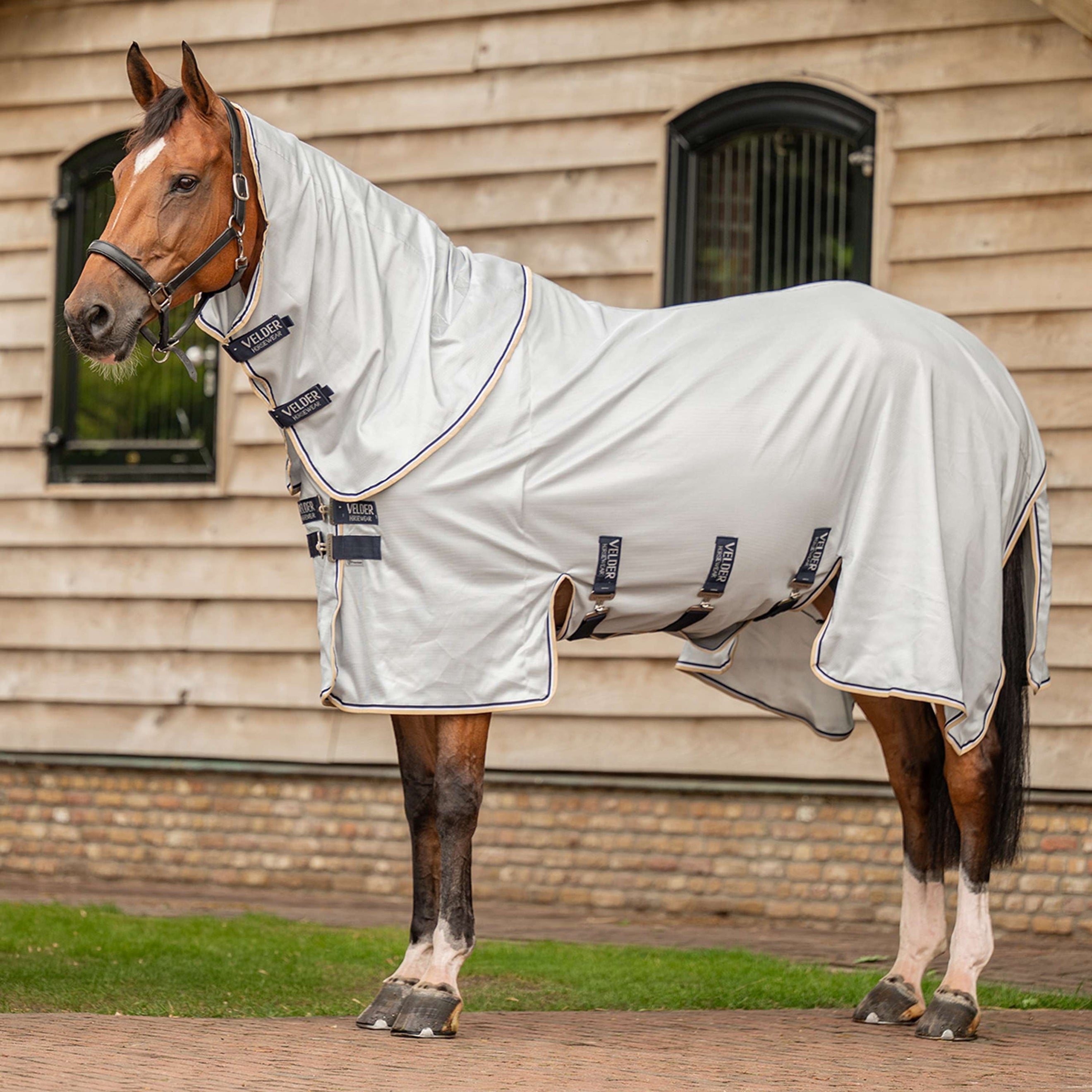 Velder Horsewear Premium Manta Antimoscas Pearl Grey