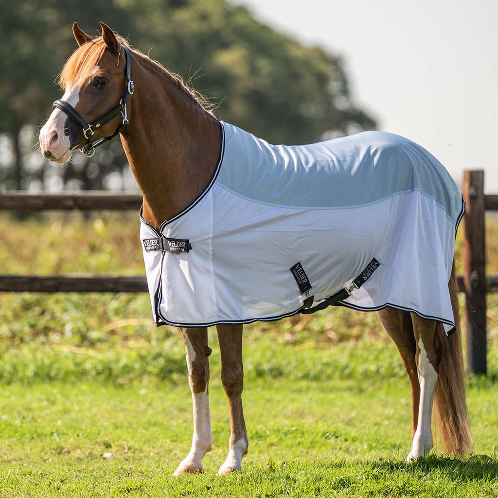Velder Horsewear Essentials Pony Manta Antimoscas Blush Blue