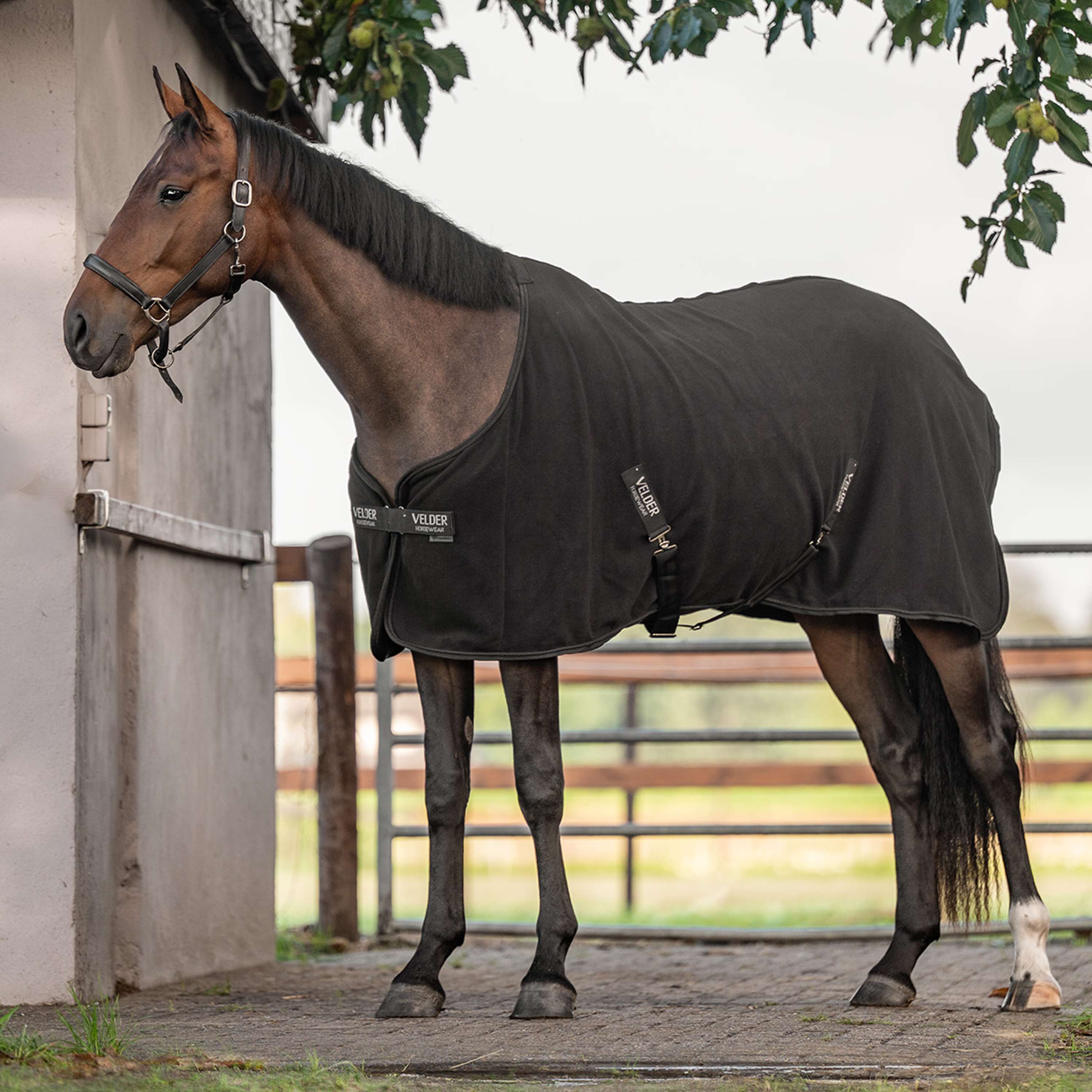 Velder Horsewear Essentials Manta de Forro Polar Comfy Negro