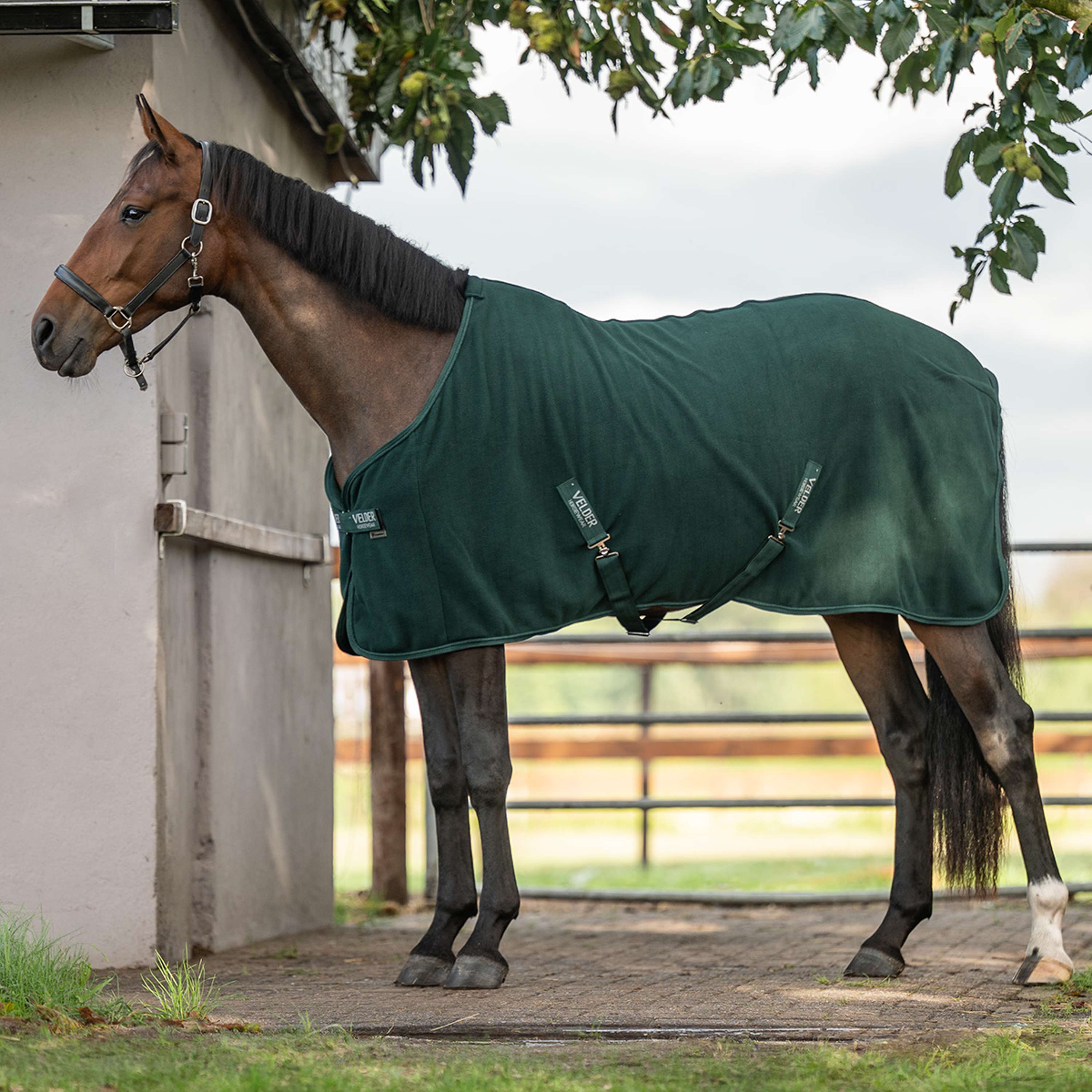 Velder Horsewear Essentials Manta de Forro Polar Comfy Verde