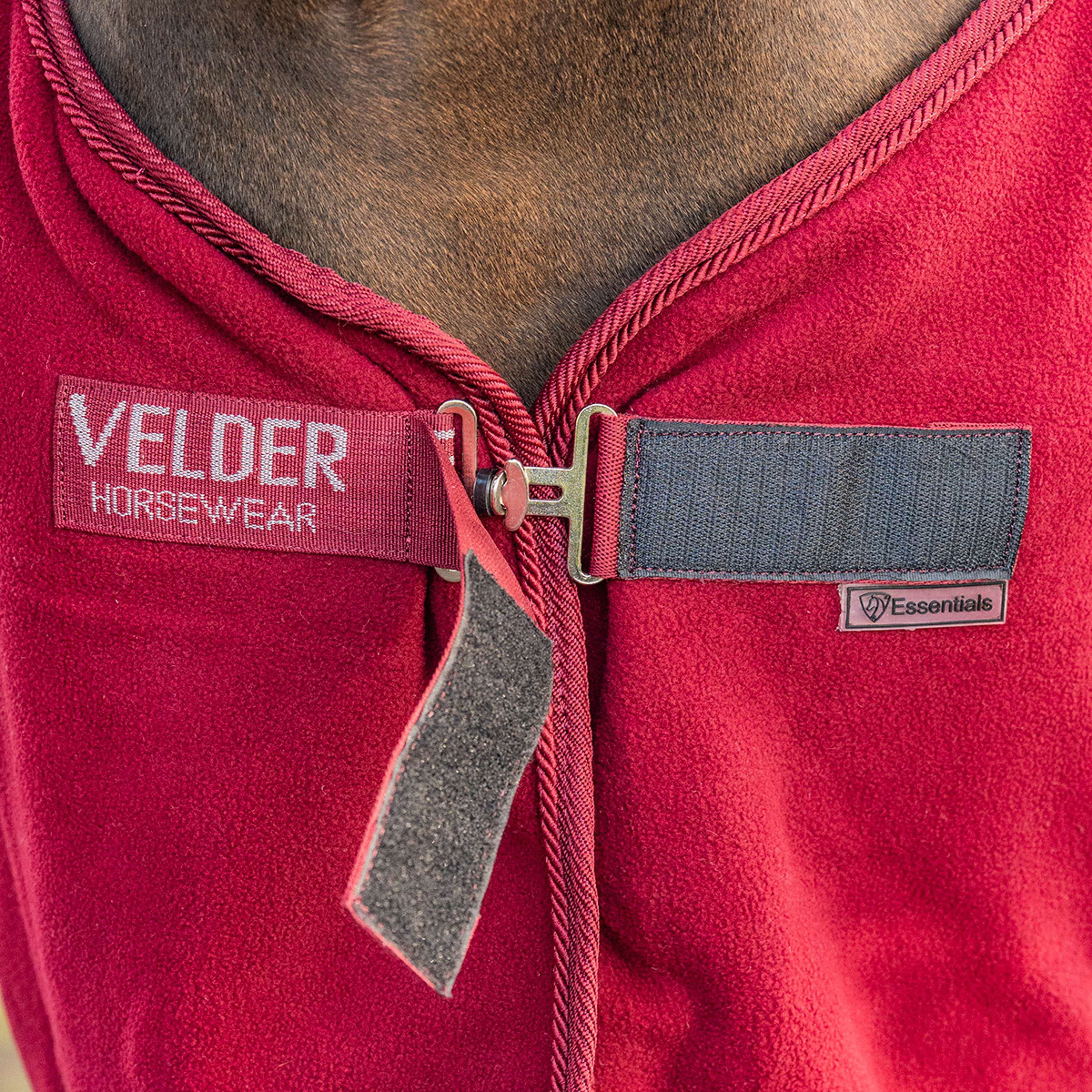 Velder Horsewear Essentials Manta de Forro Polar Comfy Bordeaux