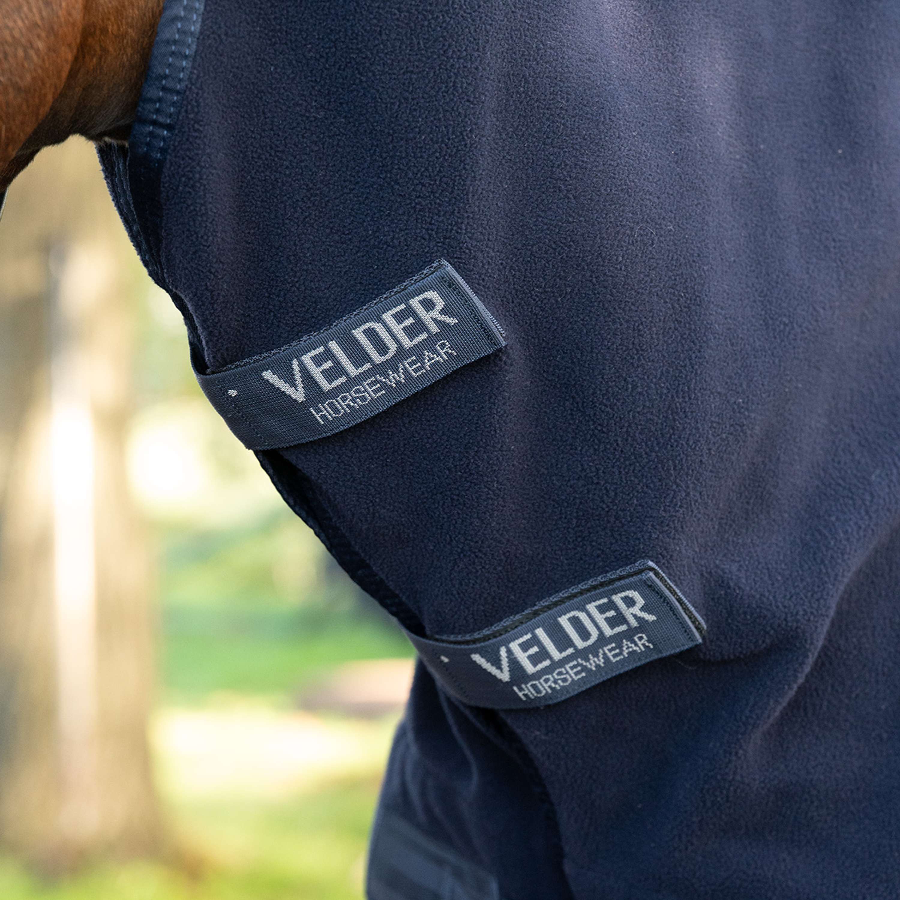 Velder Horsewear Essentials Manta de Forro Polar Comfy con cuello Navy