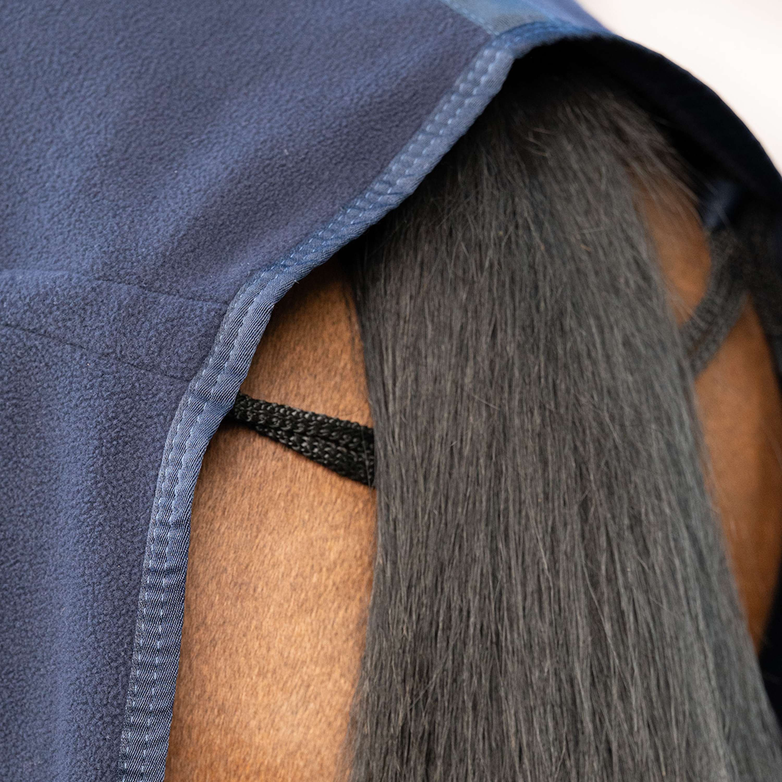 Velder Horsewear Essentials Manta de Forro Polar Comfy con cuello Navy