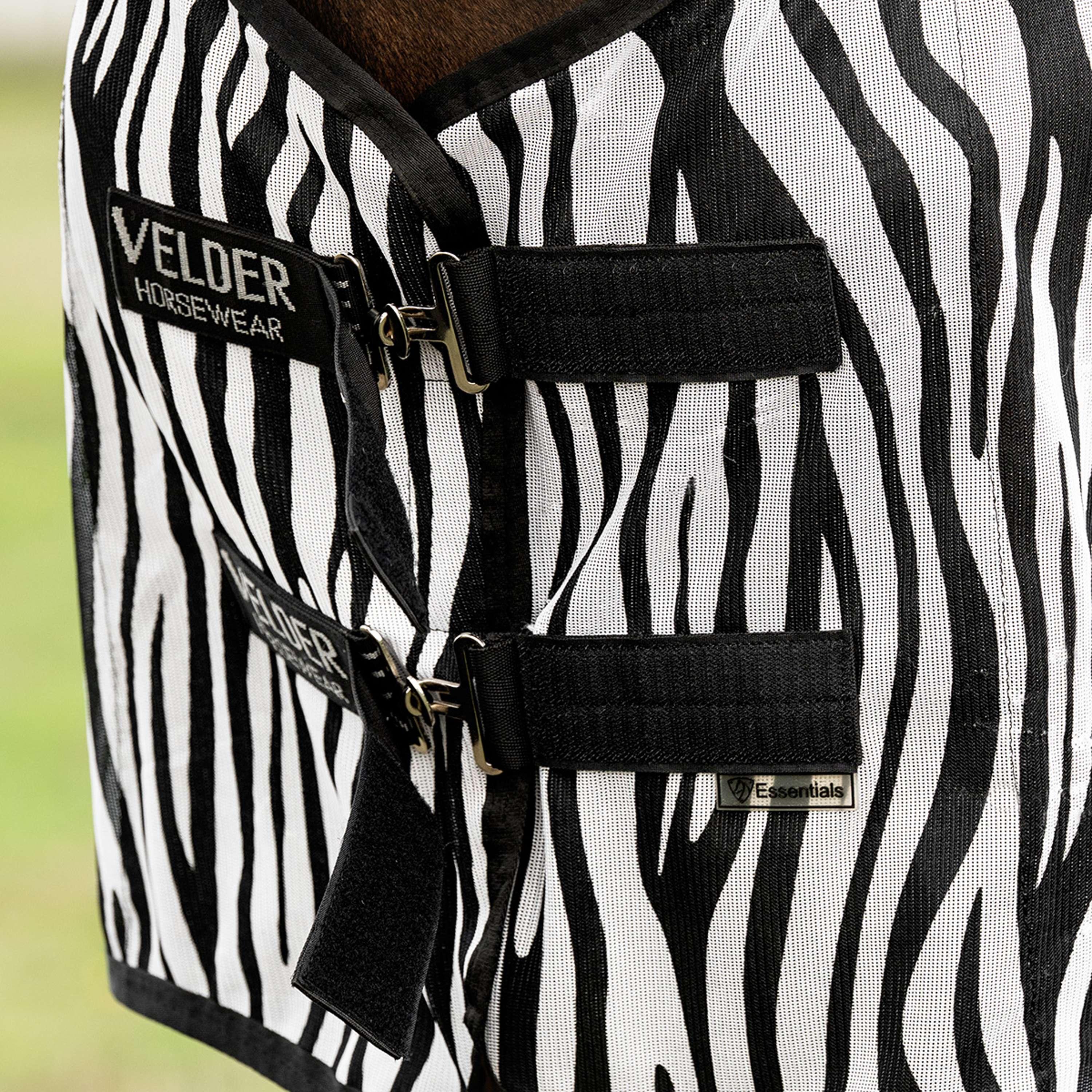 Velder Horsewear Essentials Manta Antimoscas Zebra Negro/Blanco
