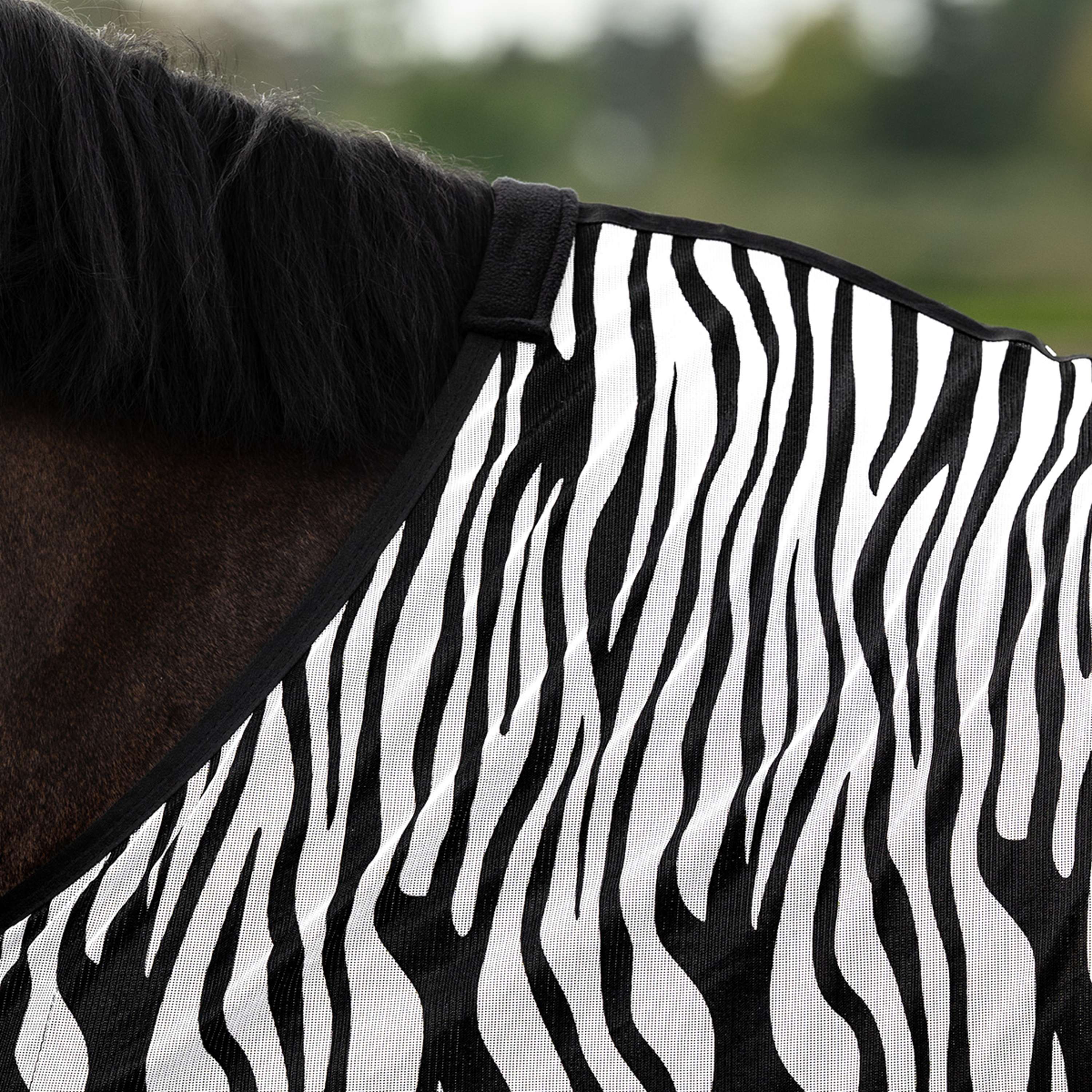 Velder Horsewear Essentials Manta Antimoscas Zebra Negro/Blanco