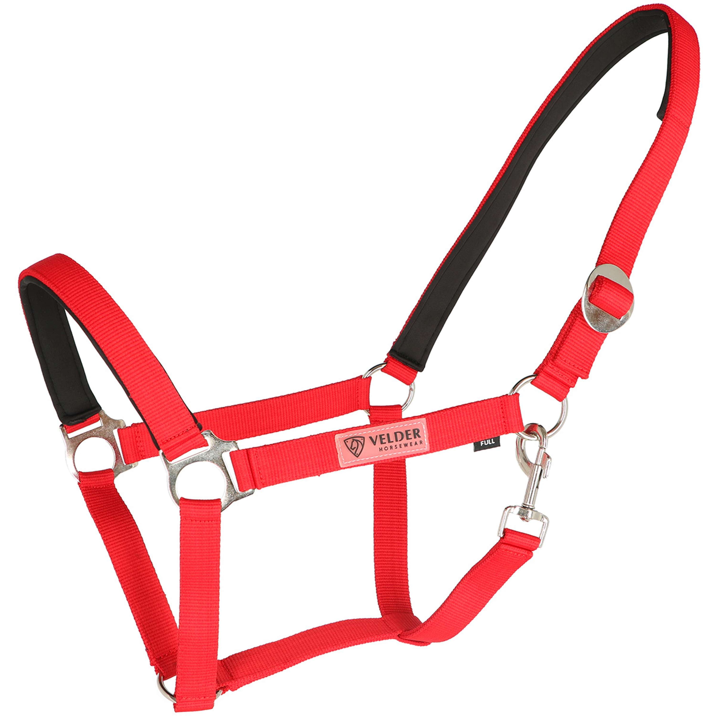 Velder Horsewear Essentials Cabezada Basic Padded High Risk Red