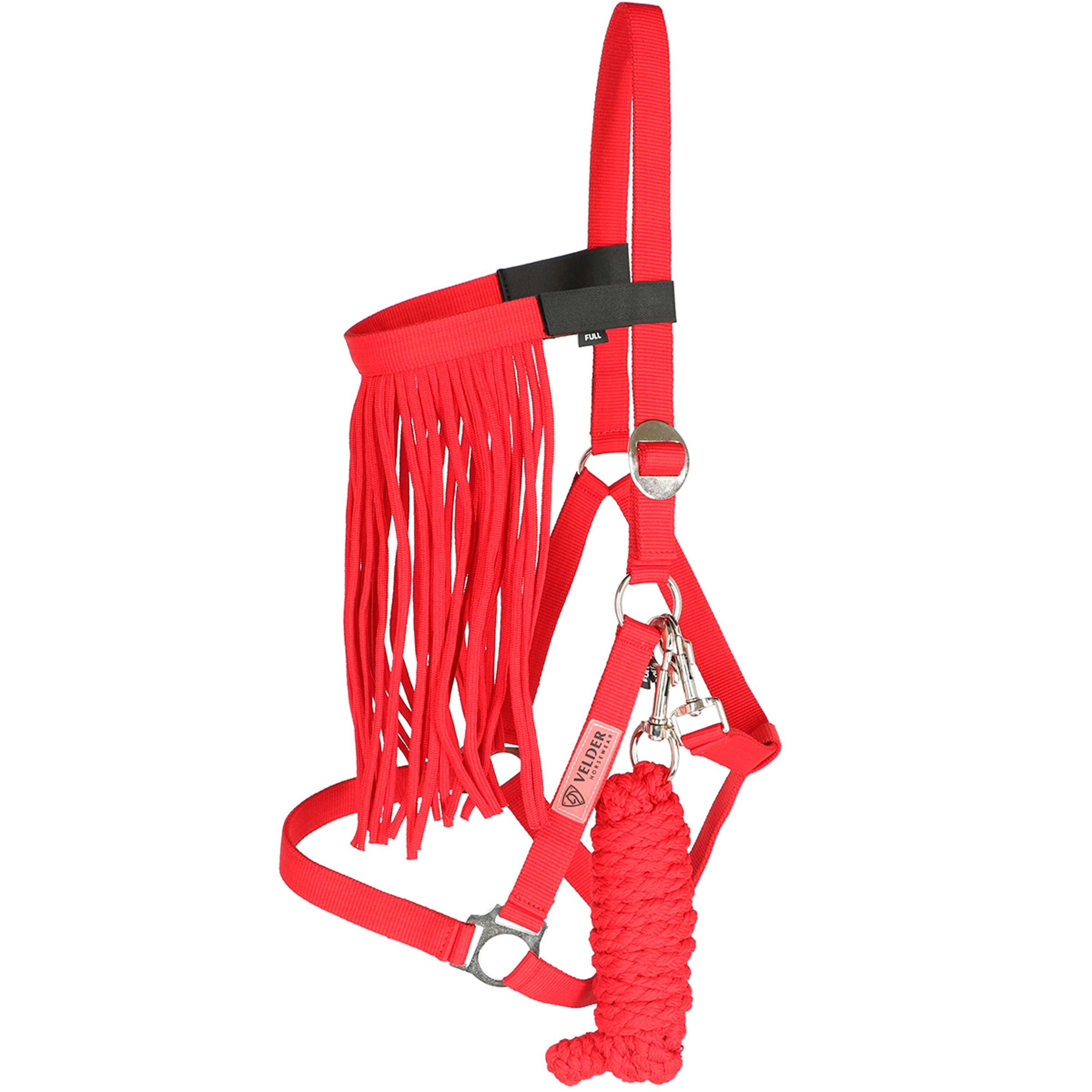 Velder Horsewear Essentials Juego de Cabestro Basic Summer High Risk Red