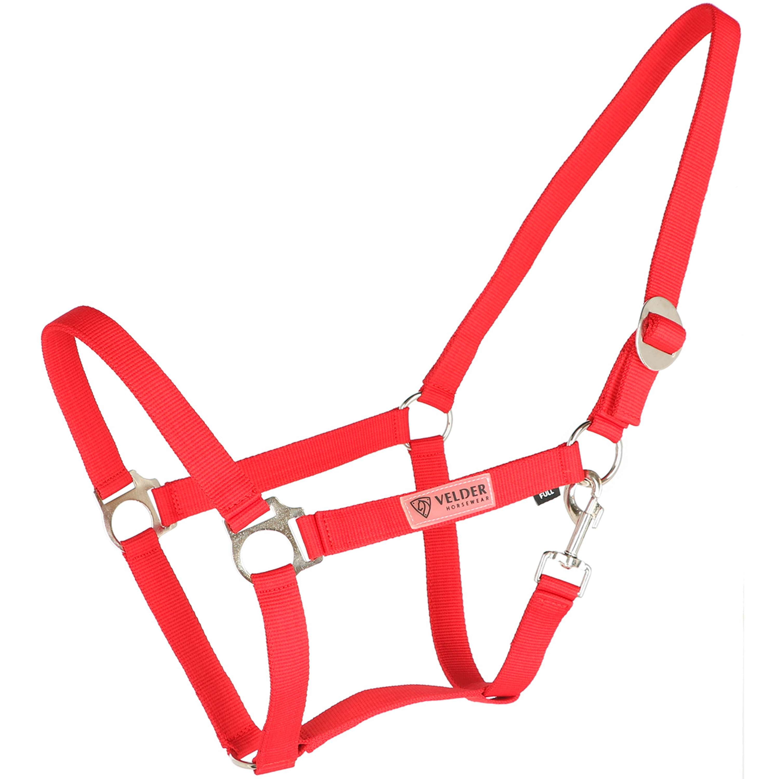 Velder Horsewear Essentials Juego de Cabestro Basic Summer High Risk Red