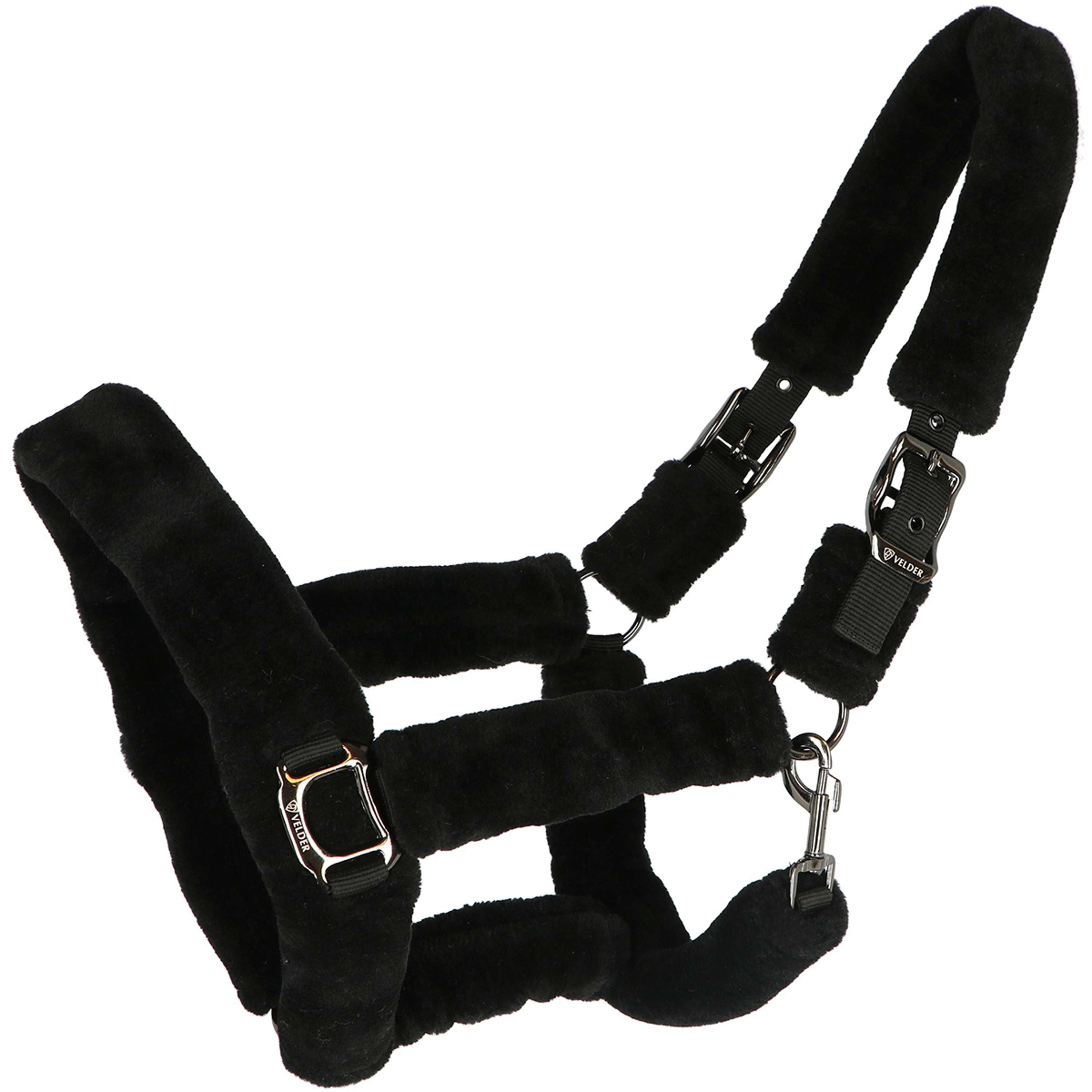 Velder Horsewear Premium Cabezada Comfort Fur Negro