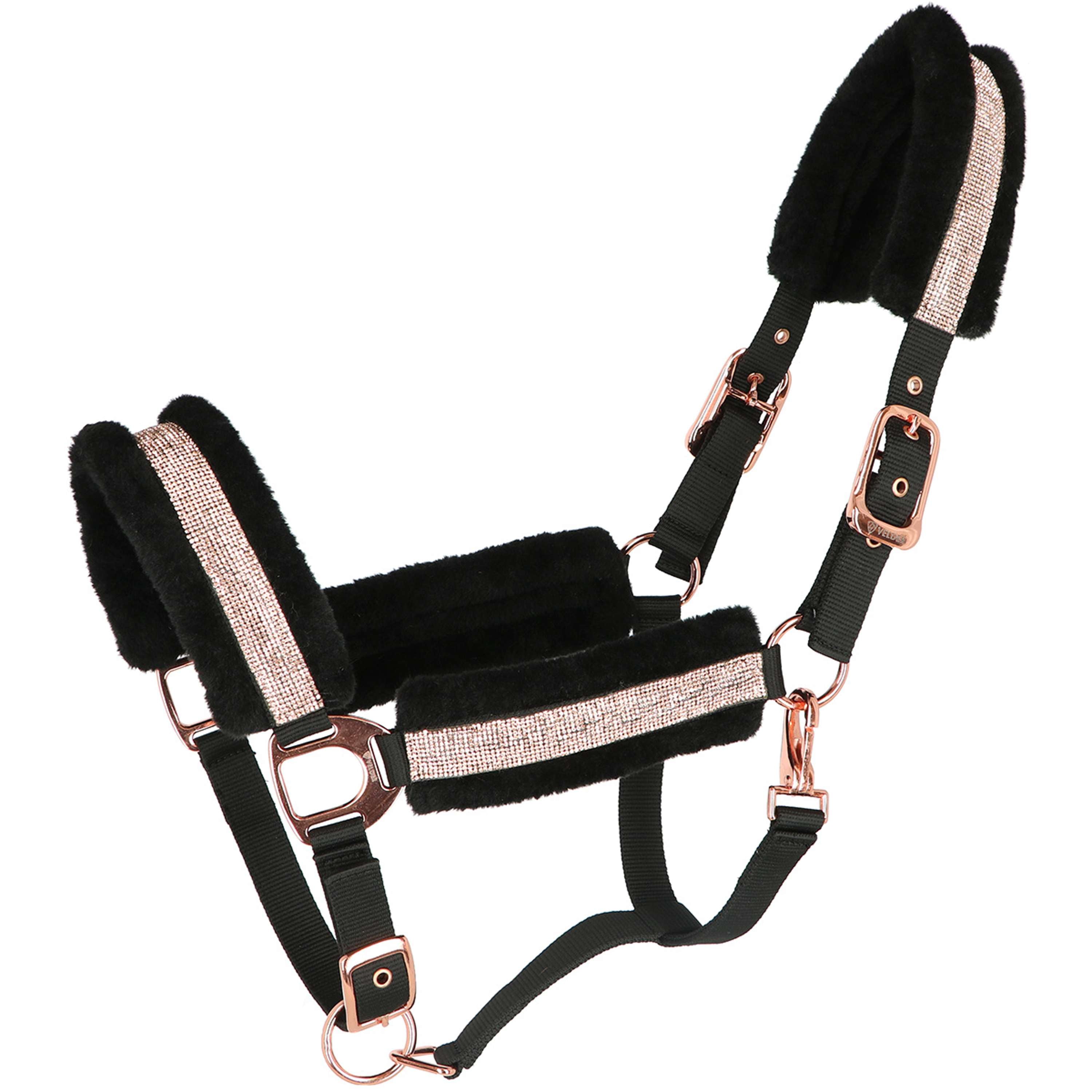 Velder Horsewear Essentials Cabezada Soft Sparkle Negro