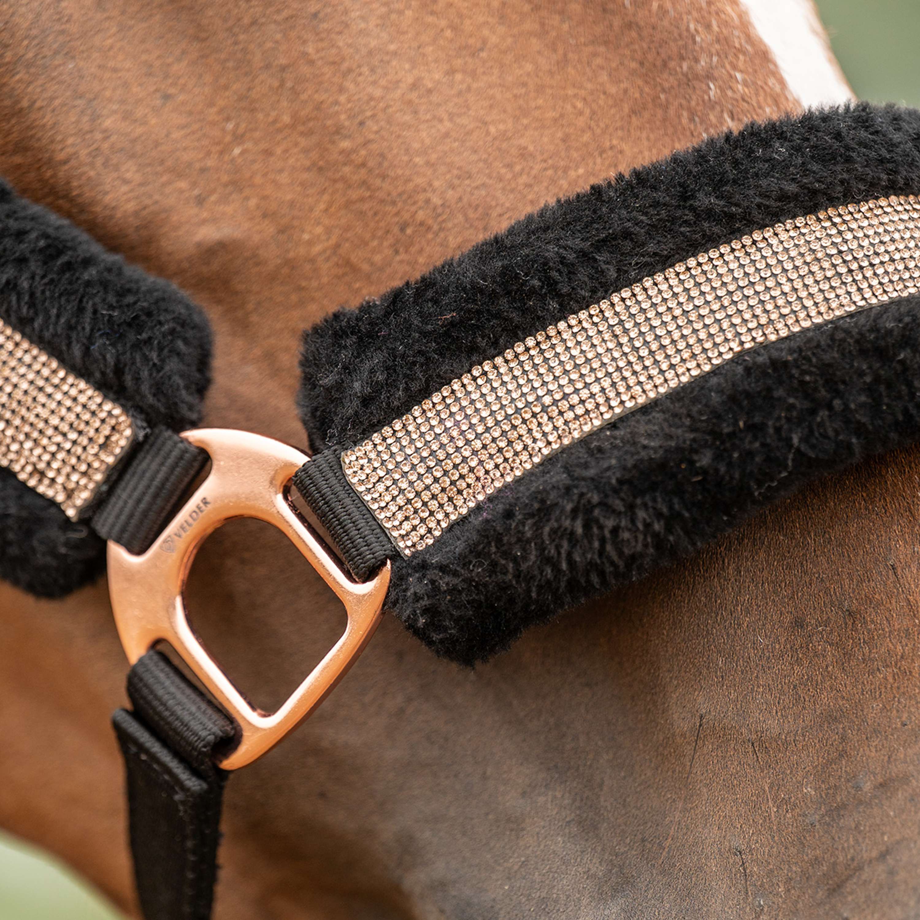 Velder Horsewear Essentials Cabezada Soft Sparkle Negro