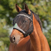 Agradi Horse Máscara para Moscas Fine Mesh con Agujero para Oreja Negro