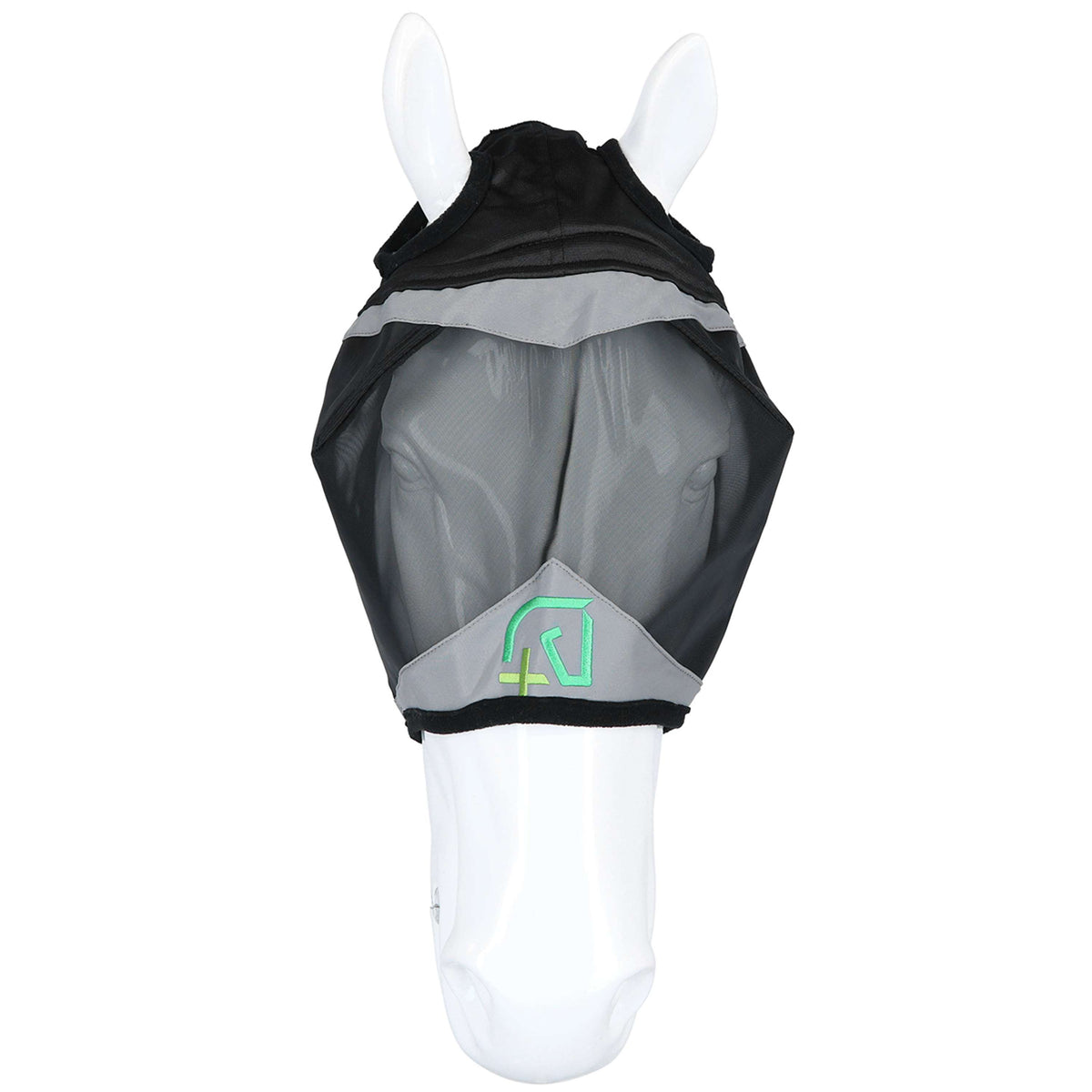 Agradi Horse Máscara para Moscas Fine Mesh con Agujero para Oreja Negro