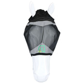 Agradi Horse Máscara para Moscas Fine Mesh con Agujero para Oreja Negro