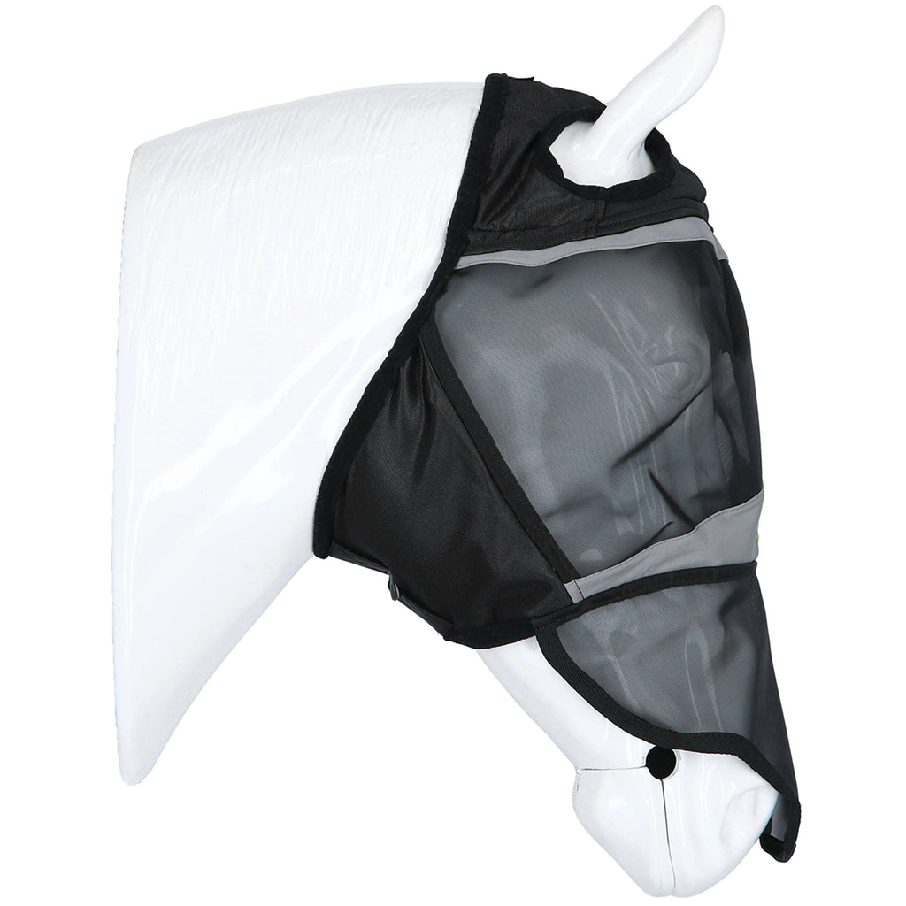 Agradi Horse Máscara para Moscas Fine Mesh con Orificio para la Oreja y Nariz Negro