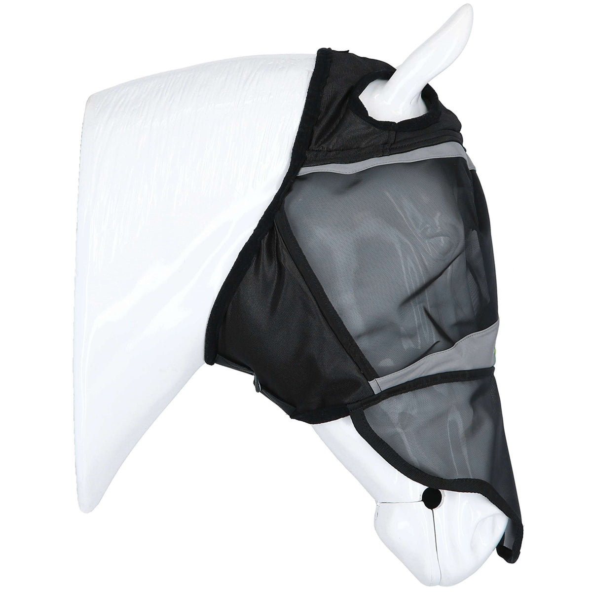 Agradi Horse Máscara para Moscas Fine Mesh con Orificio para la Oreja y Nariz Negro