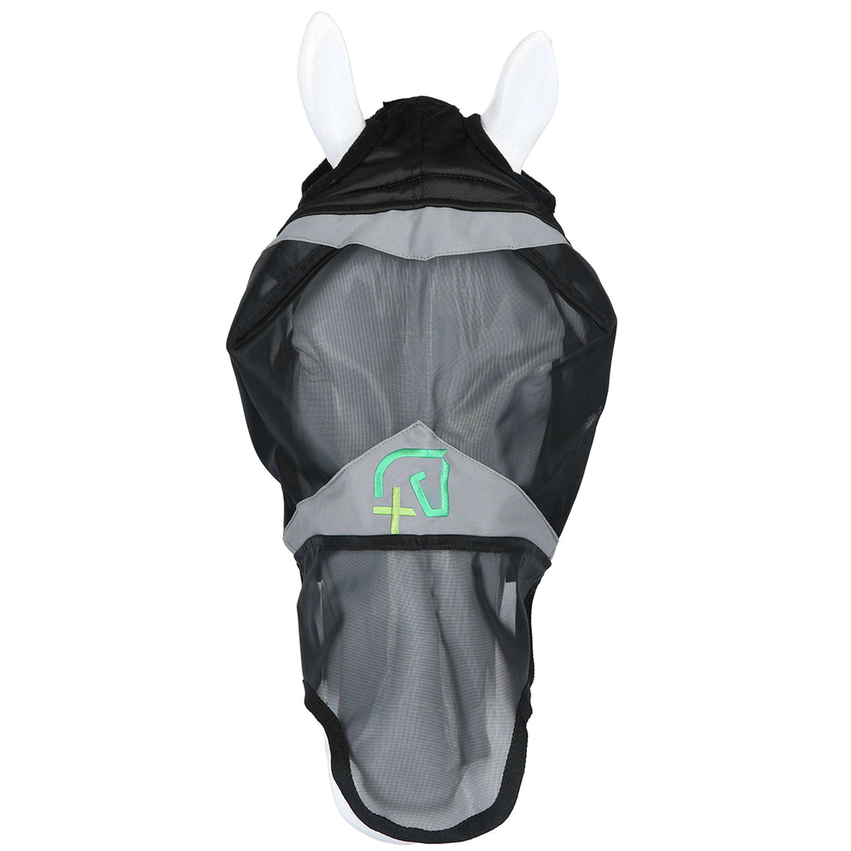 Agradi Horse Máscara para Moscas Fine Mesh con Orificio para la Oreja y Nariz Negro