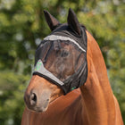 Agradi Horse Máscara para Moscas Fine Mesh con Orejas Negro