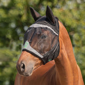 Agradi Horse Máscara para Moscas Fine Mesh con Orejas Negro