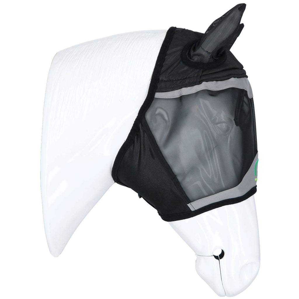 Agradi Horse Máscara para Moscas Fine Mesh con Orejas Negro