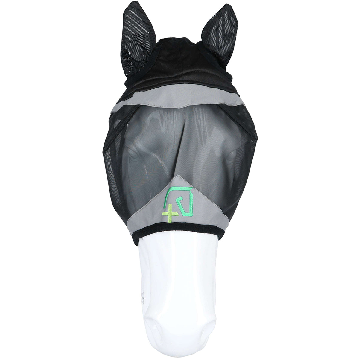 Agradi Horse Máscara para Moscas Fine Mesh con Orejas Negro