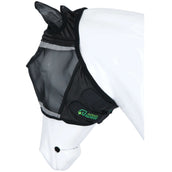 Agradi Horse Máscara para Moscas Fine Mesh con Orejas Negro