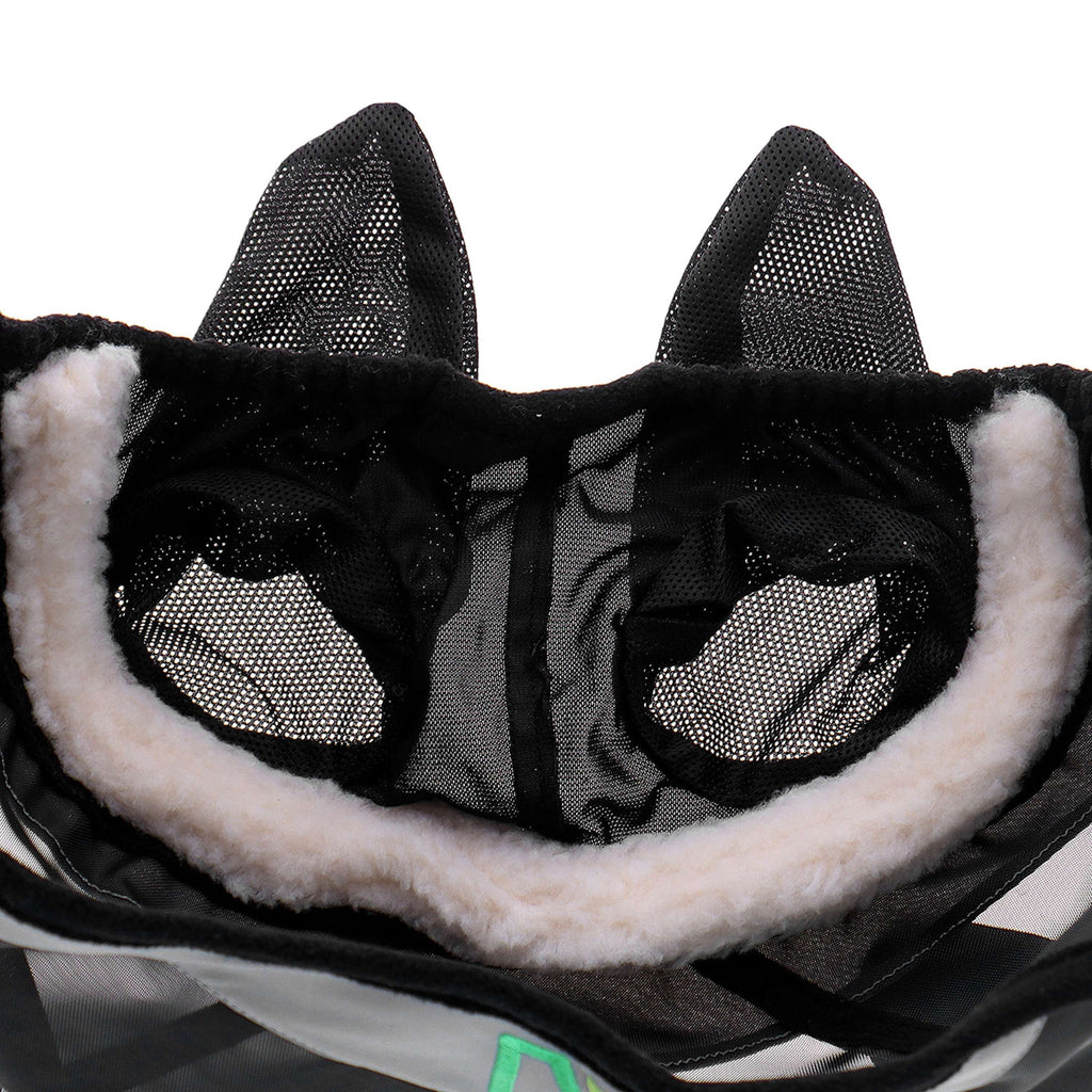 Agradi Horse Máscara para Moscas Fine Mesh con Orejas Negro