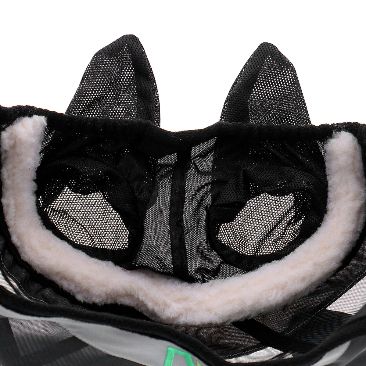 Agradi Horse Máscara para Moscas Fine Mesh con Orejas Negro
